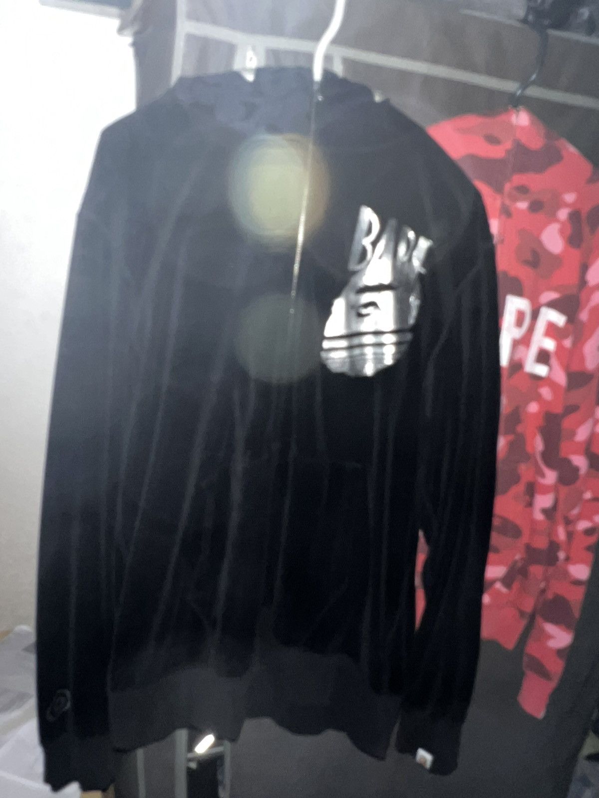 Bape Bape Velour Shark full zip hoodie 2015 Size US XXL / EU 58 / 5 - 21 Thumbnail