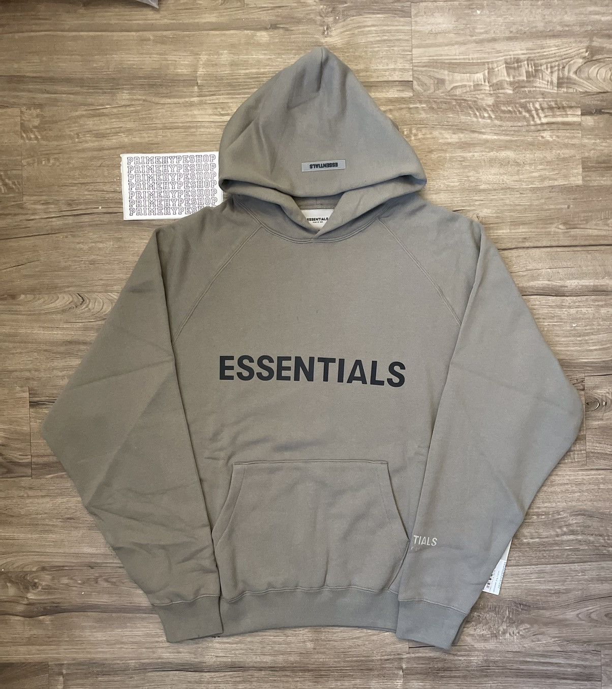 Pre-owned Essentials X Fear Of God Essentials Hoodie Charcoal Ss20 Size Xl