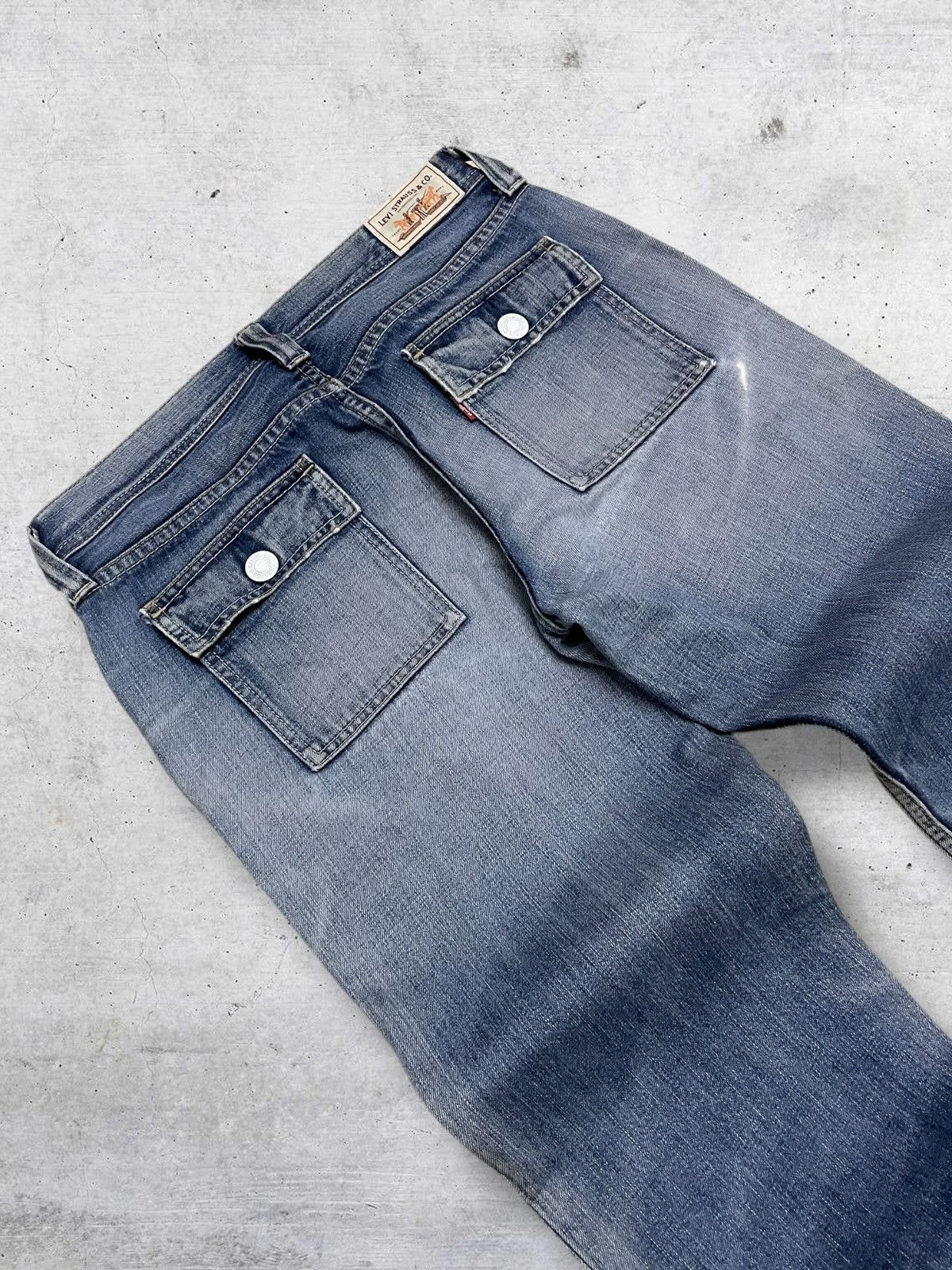 Levi's Vintage Clothing VINTAGE 302 LEVIS 90S DESIGNER BUSHPANT BLUEWASHED DENIM OG Size US 30 / EU 46 - 14 Thumbnail