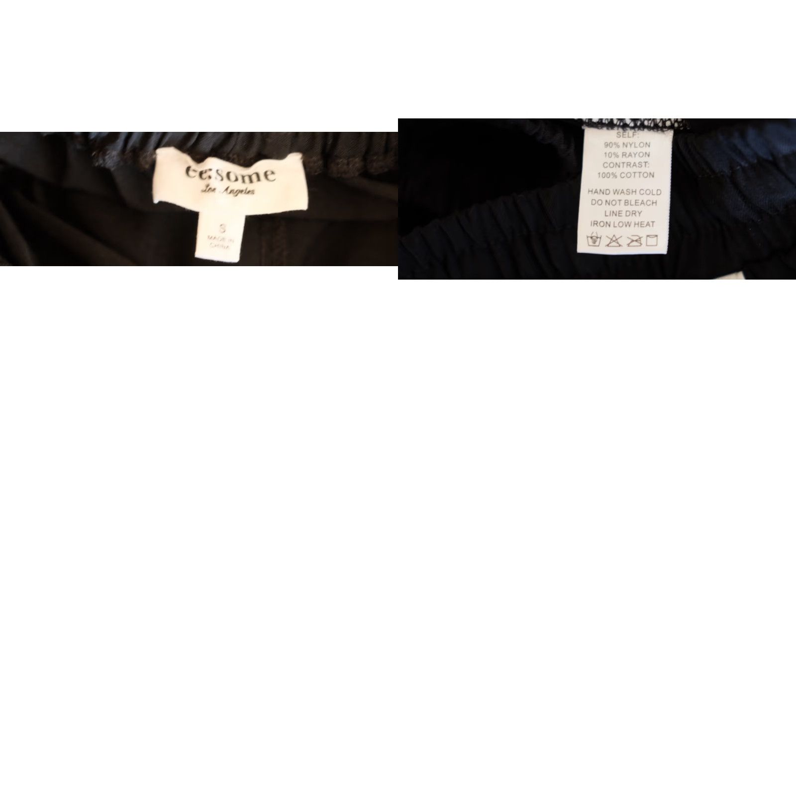 Vintage Nwot! ee:some Tracks Pants Black/White Drawstring Wide-Leg Women's S #A2-15 Size 28" / US 6 / IT 42 - 8 Thumbnail