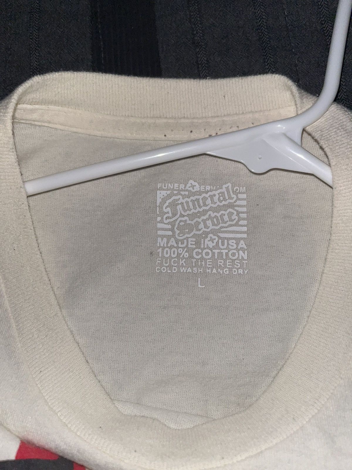Other L- FUNERAL SERVCE CREAM WAR TEE - SEND OFFERS ‼️ Size US L / EU 52-54 / 3 - 3 Thumbnail