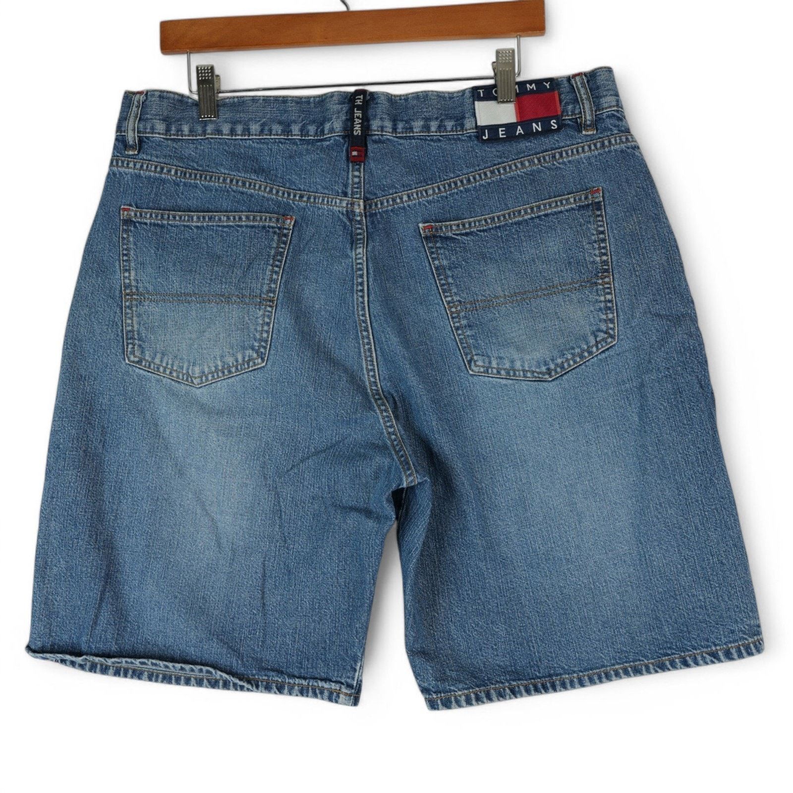 Tommy Hilfiger Vintage Tommy Hilfiger Jean Shorts Mens 36 Big Flag 2003 Size US 36 / EU 52 - 1 Thumbnail