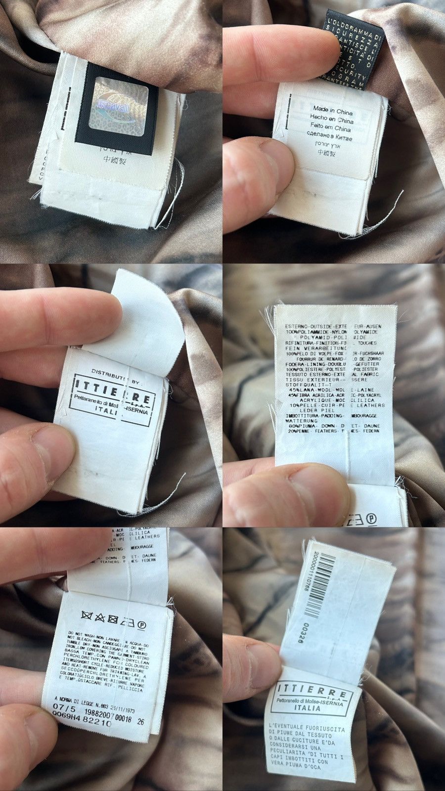 Just Cavalli Vintage Just Cavalli 4 Pocket Down Puffer Jacket Size L / US 10 / IT 46 - 16 Thumbnail