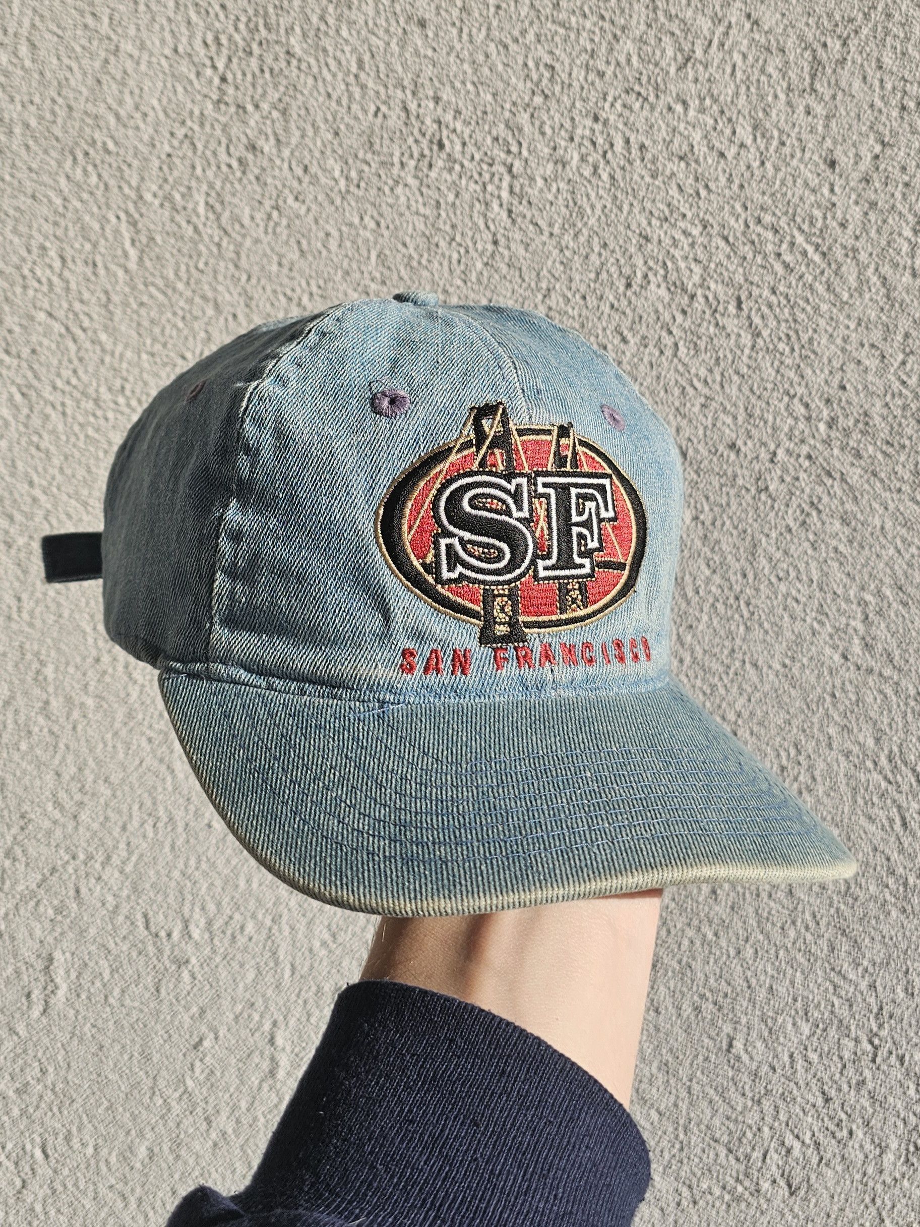 NFL San Francisco 49ers Denim 90's Hat Size ONE SIZE - 2 Thumbnail