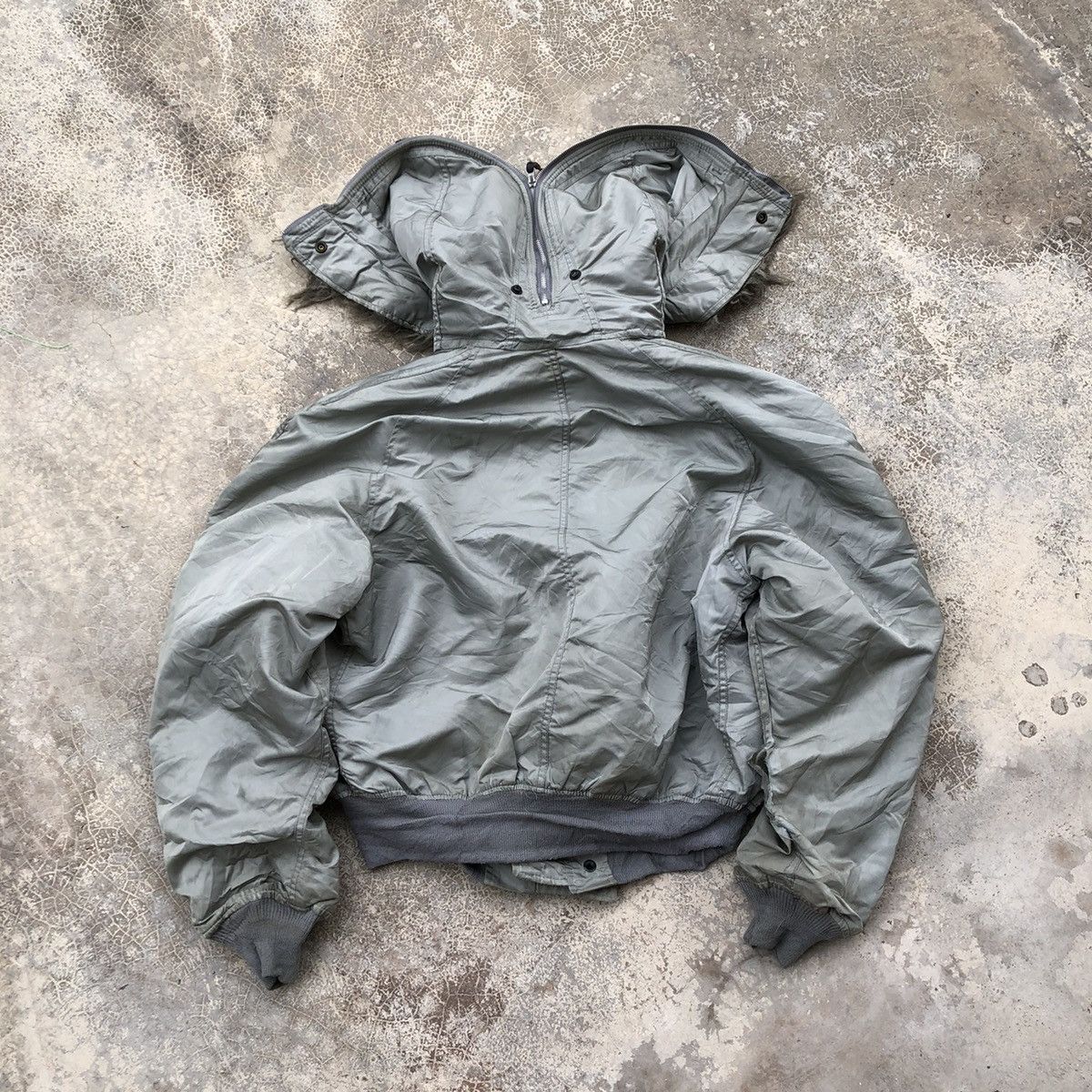 Alpha Industries × Vintage ALPHA INDUSTRIES N-2B Attached Hood Flight Jacket Size US XL / EU 56 / 4 - 3 Thumbnail