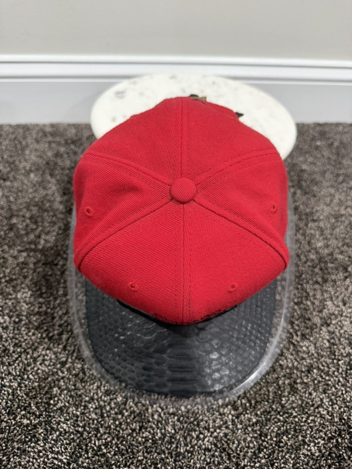 Just Don × Mitchell & Ness Just Don x Mitchell & Ness NBA Chicago Bulls Red Python Hat Size ONE SIZE - 6 Thumbnail
