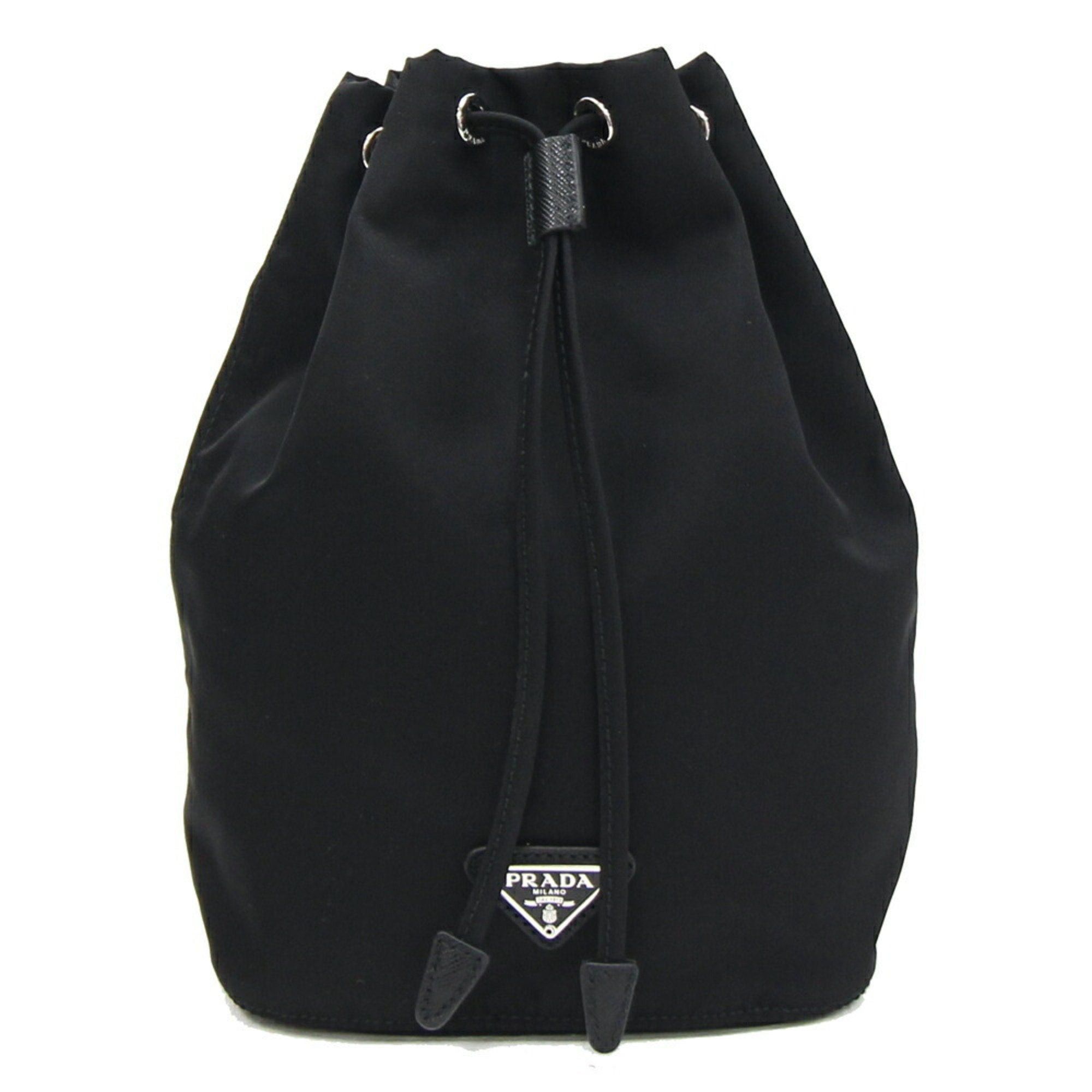 image of Prada Pouch 1Na369 Black Nylon Drawstring Men's Women's