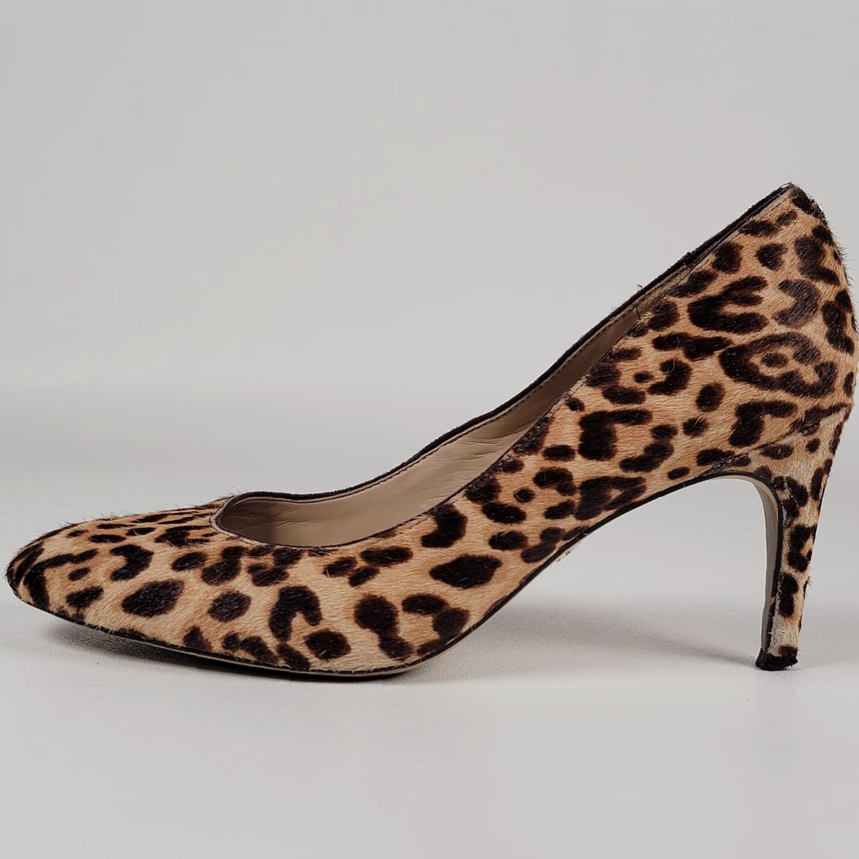 Sam Edelman Sam Edelman Stillson Leopard Leather Pumps Women's Pump 7.5 Animal Print Multicolor Leopard Stiletto Heel Size US 8 / IT 38 - 7 Thumbnail