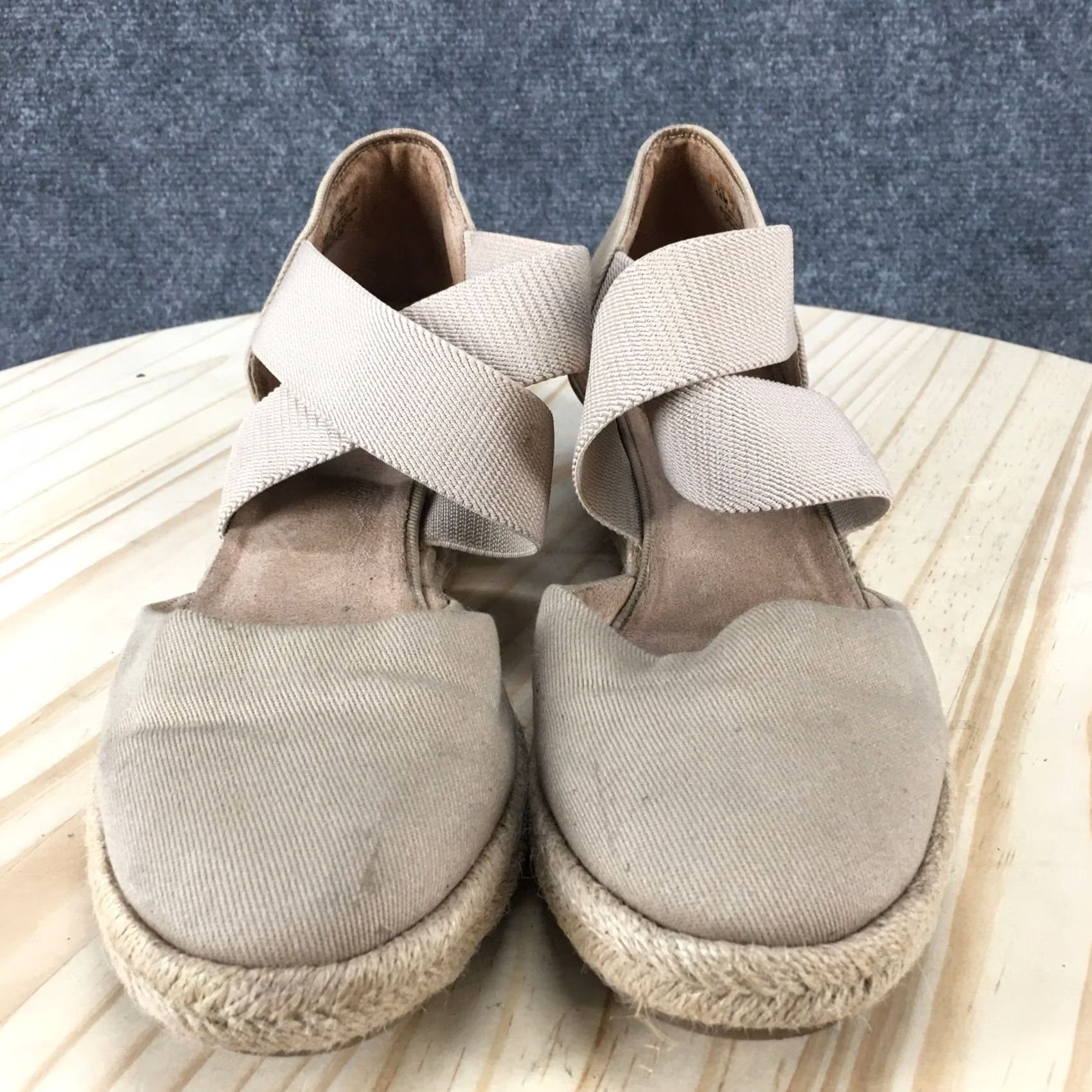 Vintage Velocity Sandals Womens 10 M Keaton Espadrille Mary Jane Brown Slip On Wedge Velcoity Shoes Womens 10 M Keaton Espadrille Brown Slip On Wedge Size US 10 / IT 40 - 7 Thumbnail