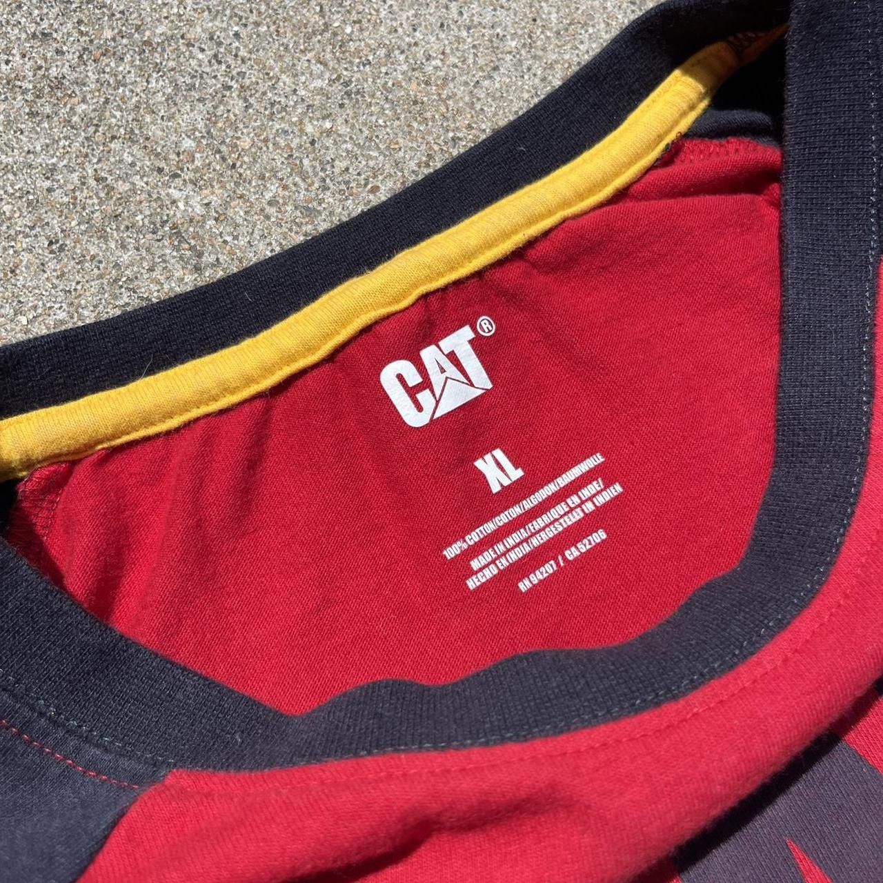 Caterpillar × Vintage Y2K Distressed Caterpillar Work Tee XL Utility Graphic Size US XL / EU 56 / 4 - 6 Thumbnail