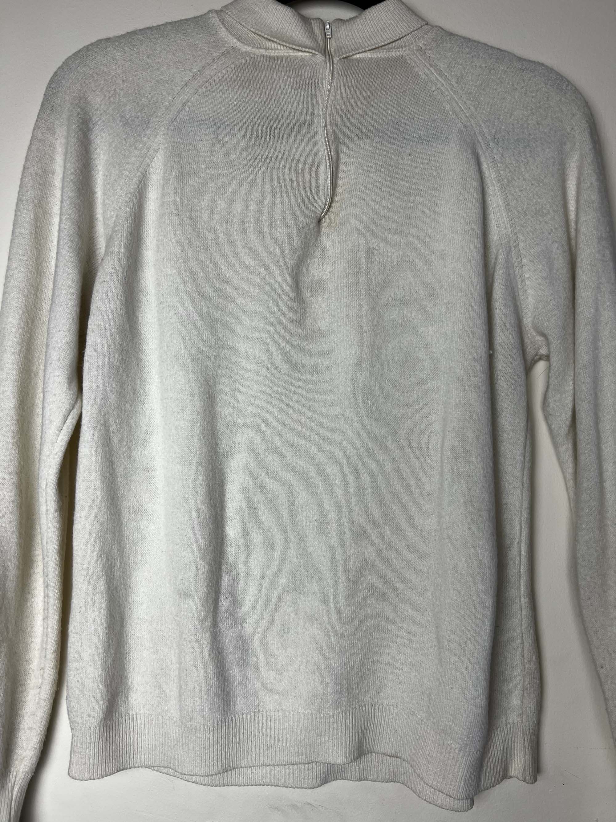 pandora Vintage 1960's Pandora Creamy Off White Mock-Neck Sweater Size M / US 6-8 / IT 42-44 - 7 Thumbnail
