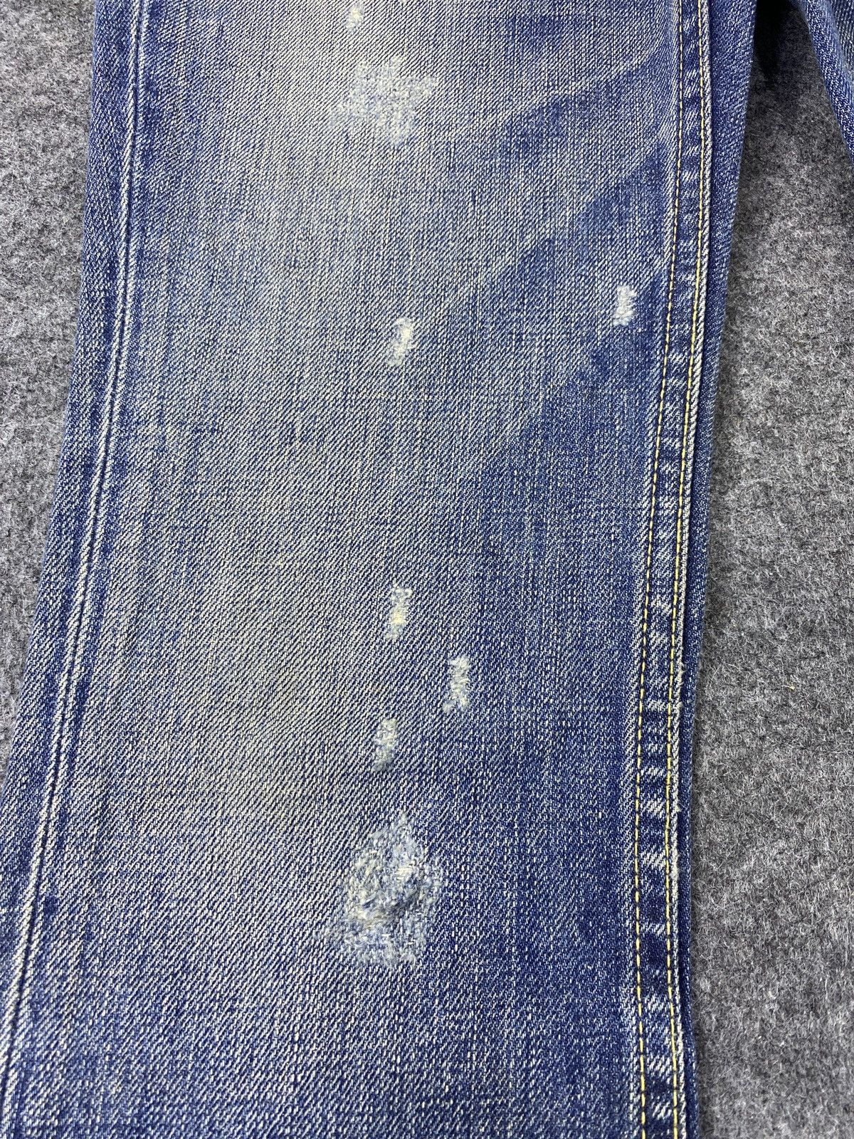Japanese Brand × MOUSSY Moussy Distressed Flare Blue Wash Jeans- J1106 Size 27" / US 4 / IT 40 - 5 Thumbnail
