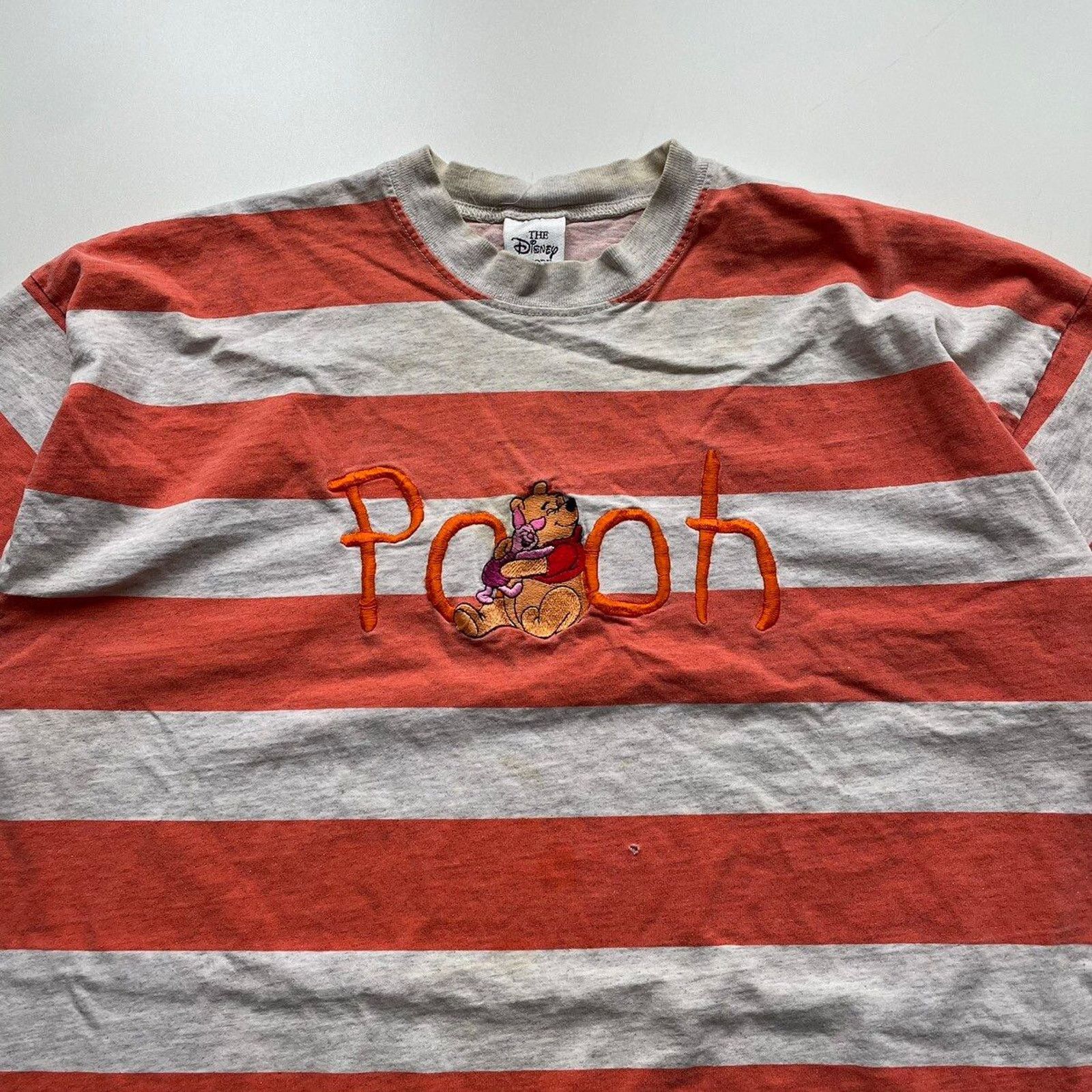 Disney Vintage Y2K Winnie The Pooh Disney T Shirt XL Striped Rare Size US XL / EU 56 / 4 - 2 Thumbnail