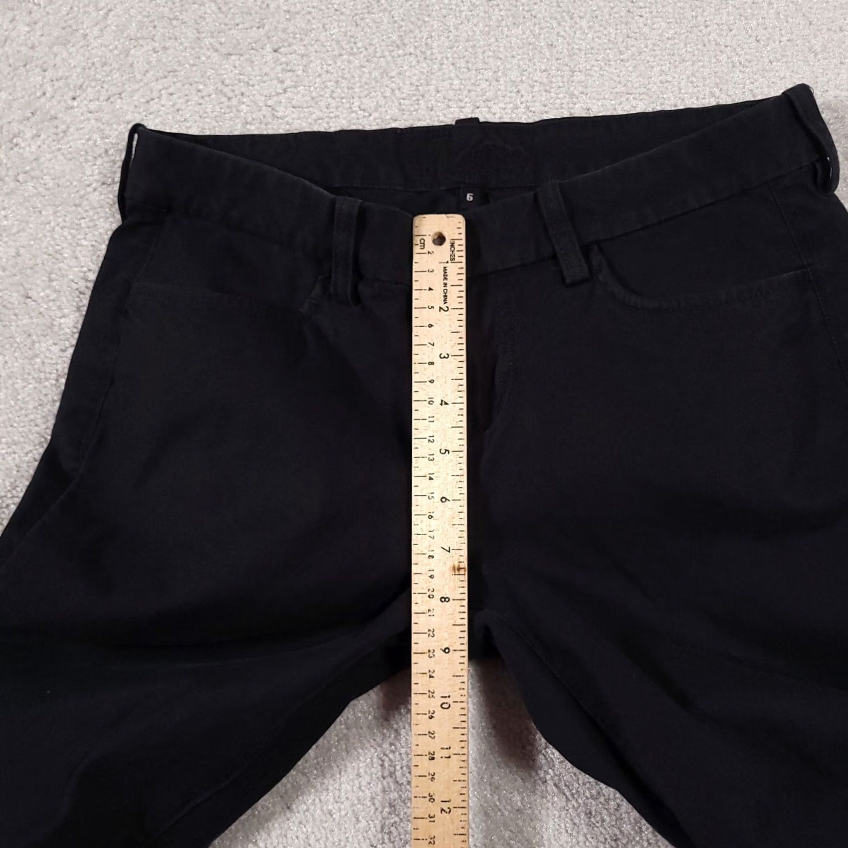 Vintage Kut From The Kloth Pants Women's 6 Dark Blue Casual Capri Chino Straight Front Flat Front Pockets Easy Care Regular Inseam 25.5 in Size 28" / US 6 / IT 42 - 6 Thumbnail