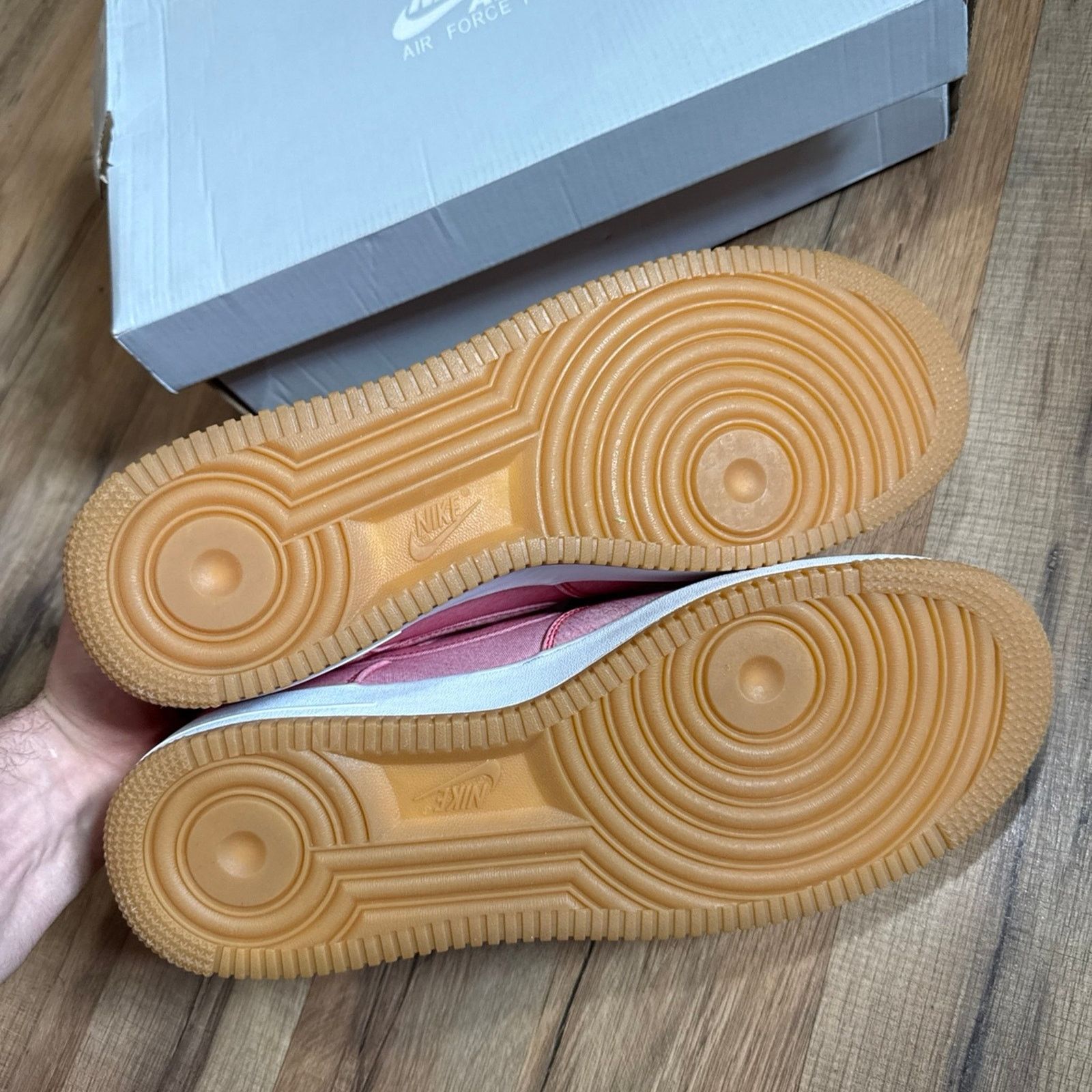 Nike 2016 Nike Air Force 1 Low Game Red Canvas Gum Bottom Size US 12 / EU 45 - 7 Thumbnail
