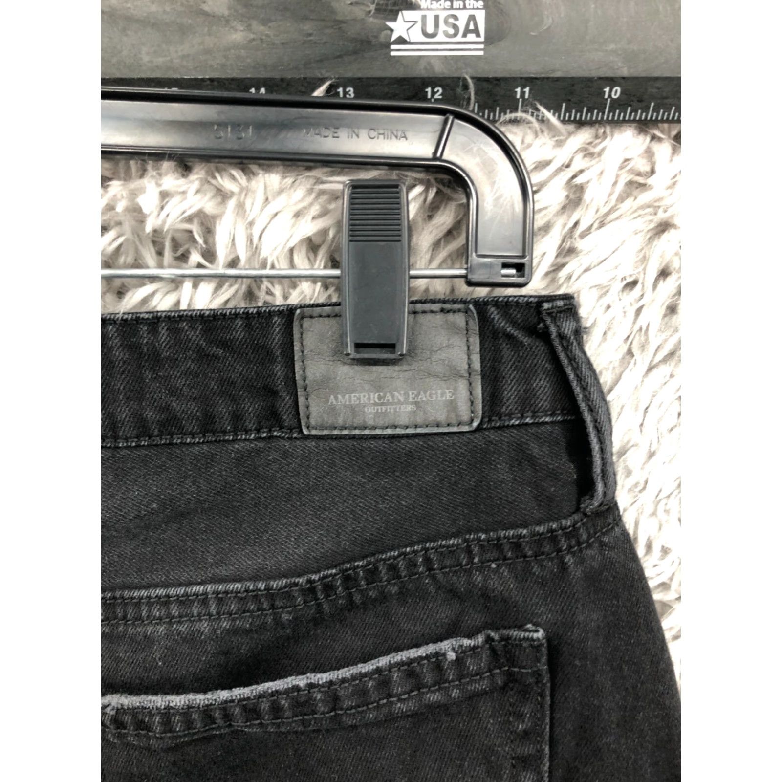 American Eagle Outfitters American Eagle Outfitters A-Line Skirt Short Black Denim Cotton Blend Button Closure 8 Adult Womens Size 30" / US 8 / IT 44 - 7 Thumbnail