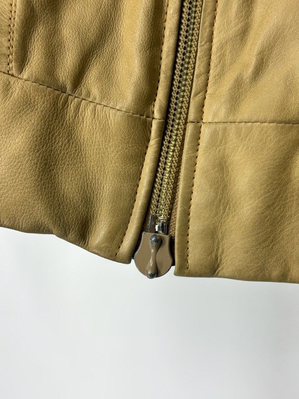 Zilli ZILLI Larsen Model Vintage Calf Leather Jacket Colonial Size US M / EU 48-50 / 2 - 18 Thumbnail