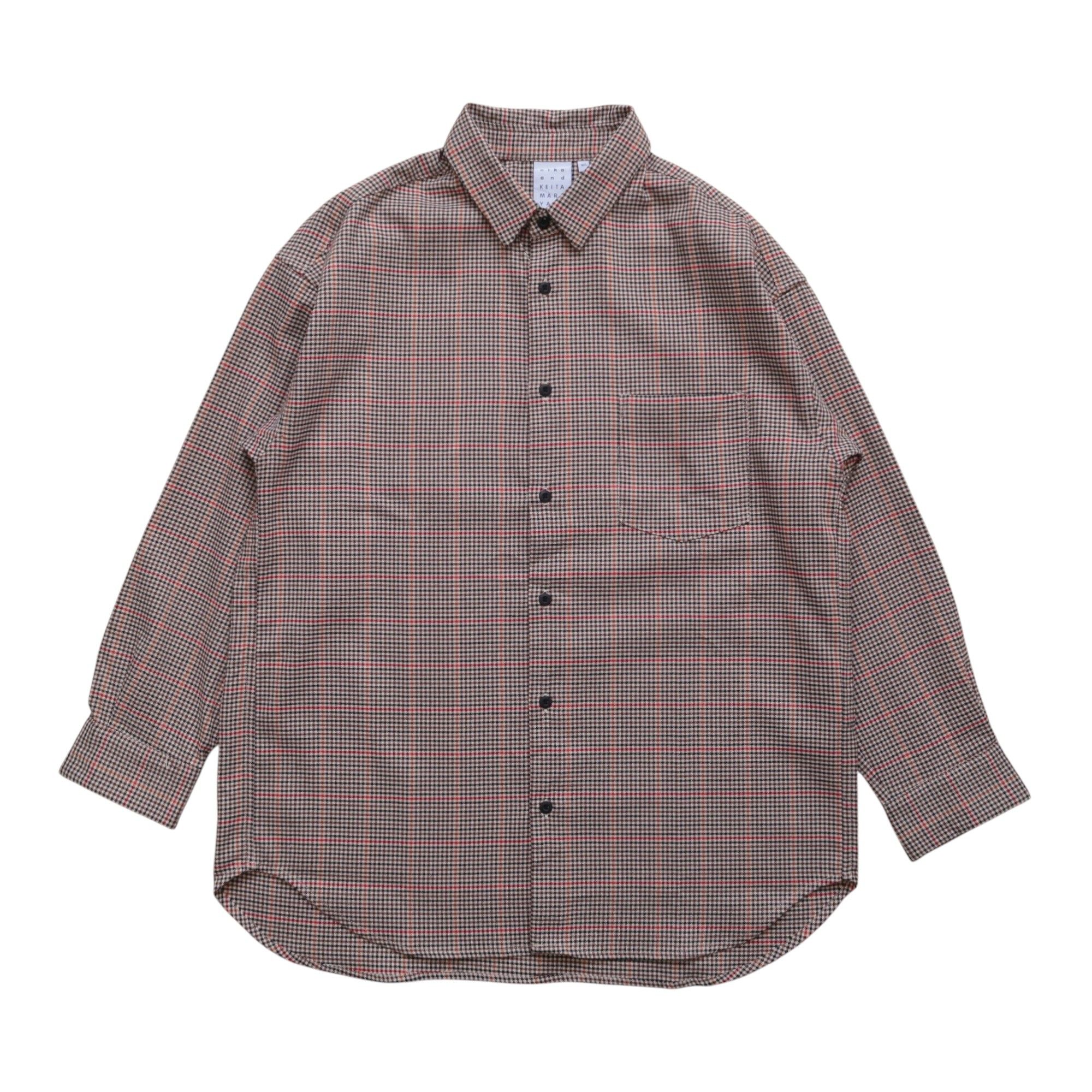 Japanese Brand 2000s Keita Maruyama Houndstooth Shacket Jacket Size US L / EU 52-54 / 3 - 1 Thumbnail