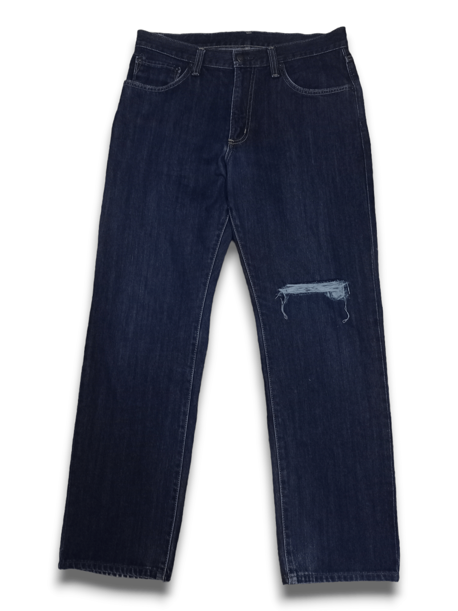 Edwin Vintage Japanese EDWIN 404 Raw Denim Loose Jeans Size US 33 - 1 Thumbnail