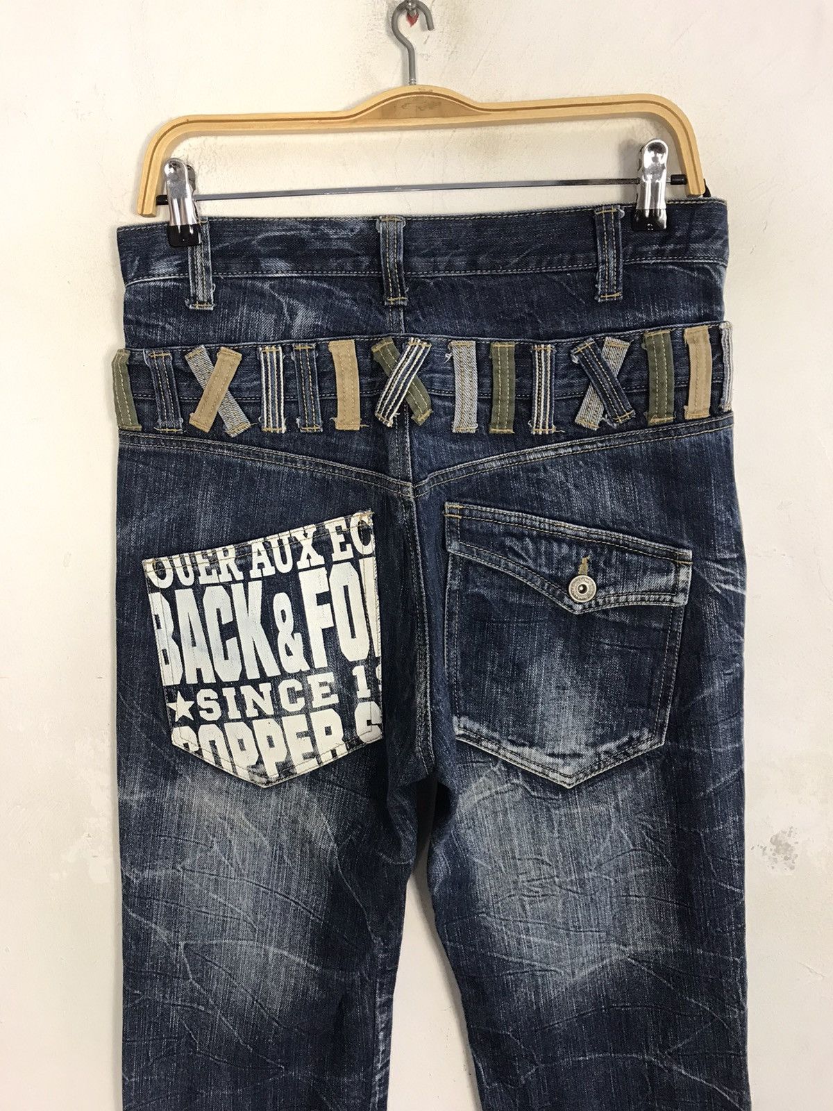 Japanese Brand Back & Forth Double Waist Denim Jeans Fits Size 30 Size US 30 / EU 46 - 4 Thumbnail