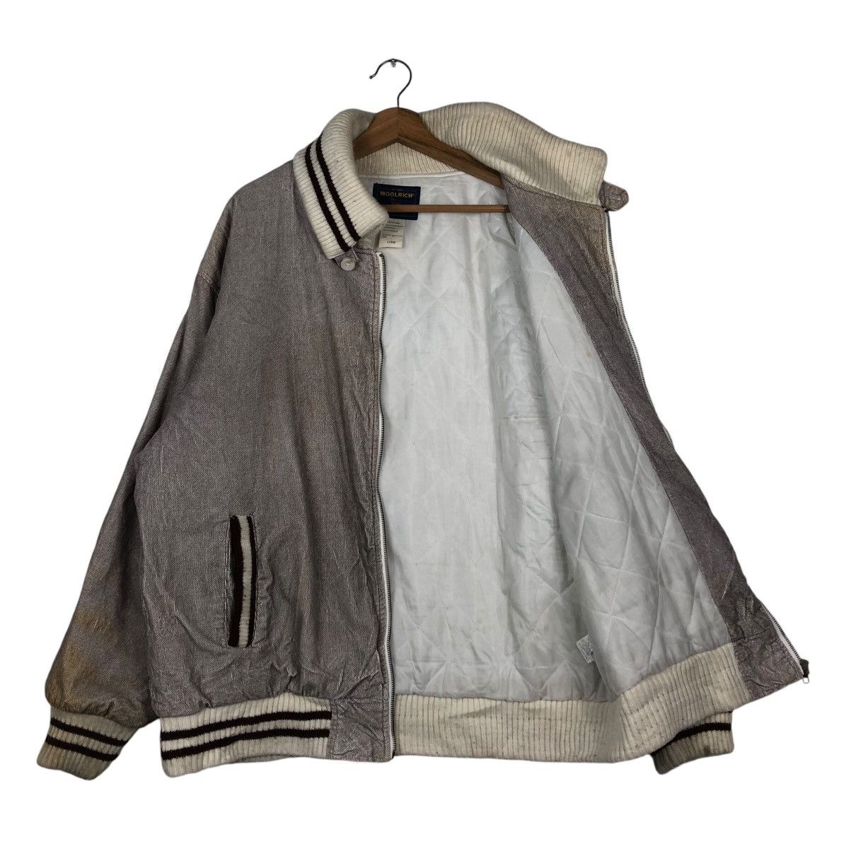 Japanese Brand × Vintage × Woolrich Woolen Mills 📌Vintage Bomber Jacket Biker Zipper Woolrich Size US L / EU 52-54 / 3 - 12 Thumbnail