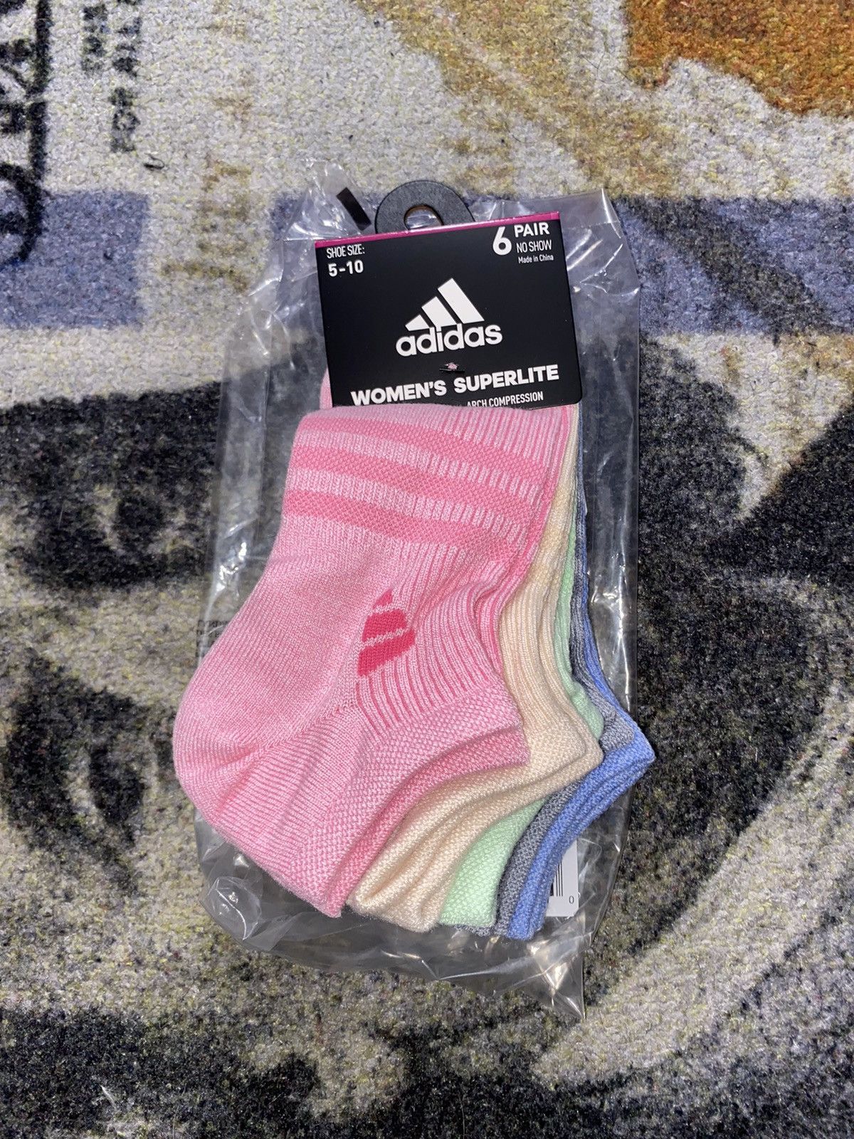 Adidas Adidas Superlite 3.0 No-Show Socks (6 PACK) MEDIUM Size ONE SIZE - 1 Thumbnail