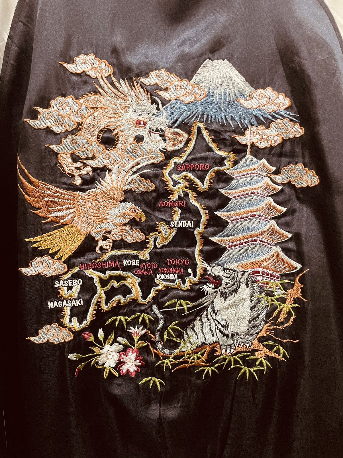 Japanese Brand × Vintage Vintage Sukajan Jacket Size US XL / EU 56 / 4 - 9 Thumbnail