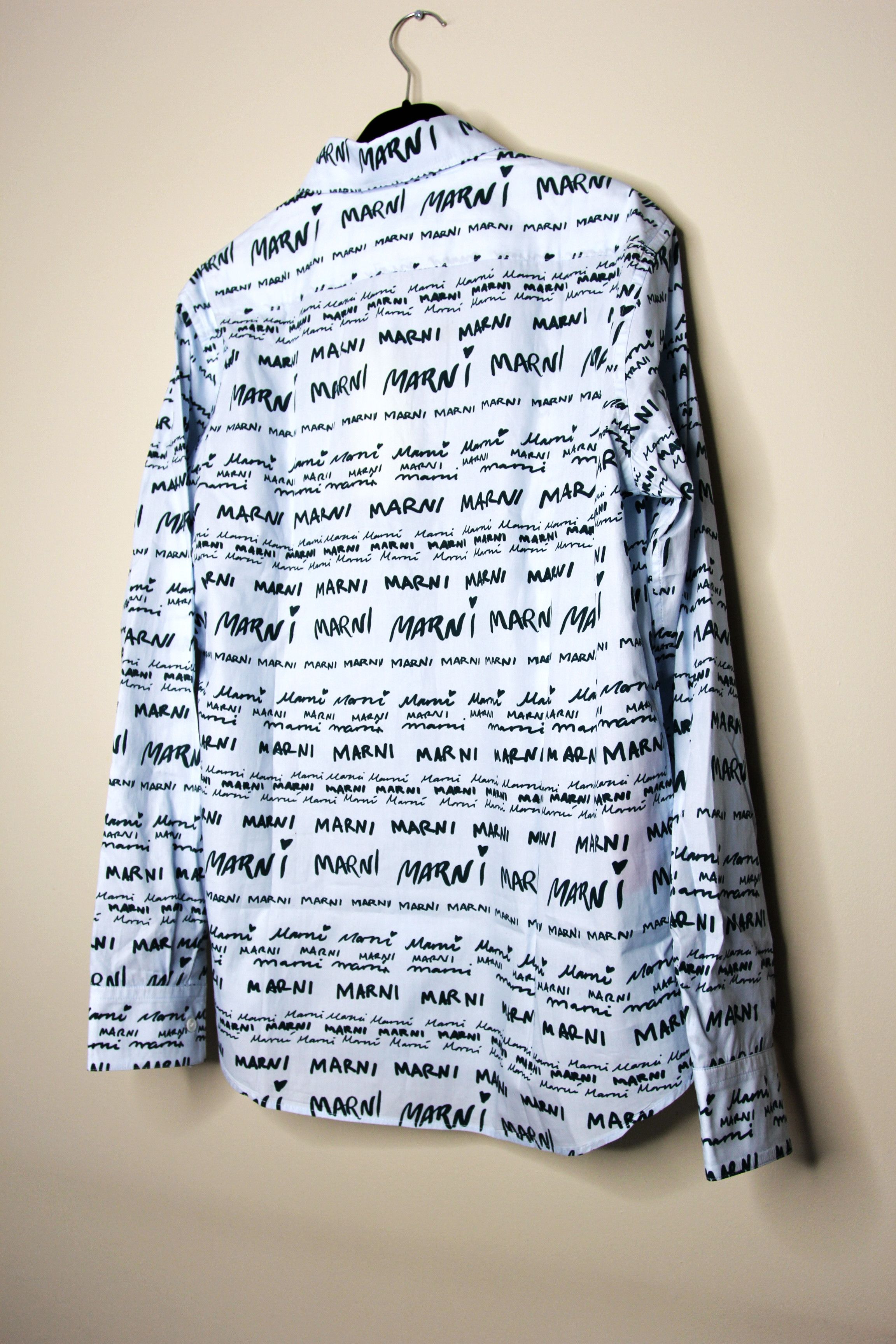 Marni BNWT AW23 MARNI MEGAMARNI POPELINE SHIRT 50 Size US M / EU 48-50 / 2 - 7 Thumbnail