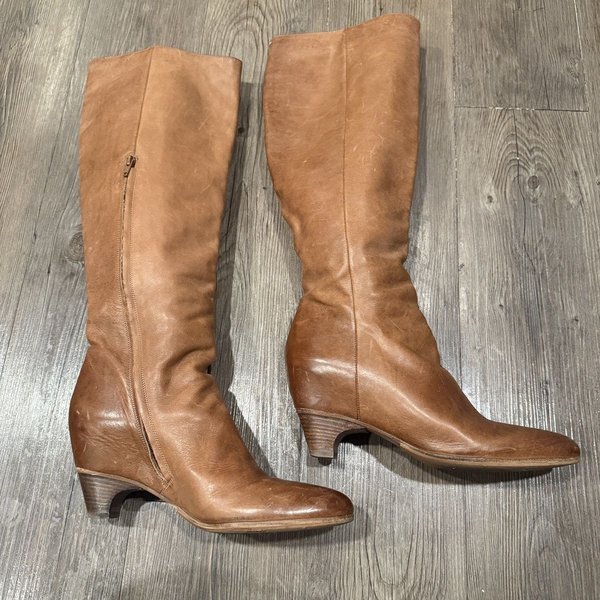 Maison Margiela Maison Margiela Leather Ankle Boots Knee High Low Heel 39.5 Size US 9.5 / IT 39.5 - 5 Thumbnail