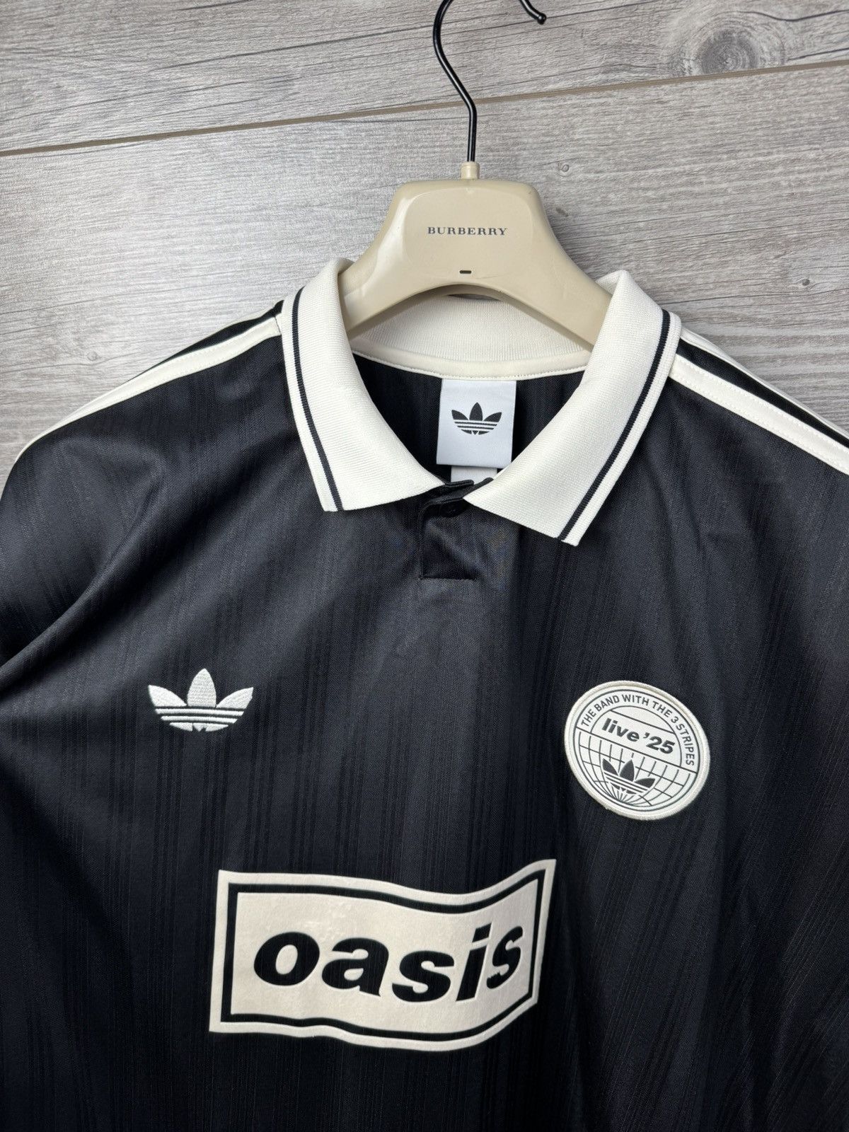 Adidas Adidas x Oasis Tour Jacquard Jersey 'Black' - Size L Size US L / EU 52-54 / 3 - 13 Thumbnail