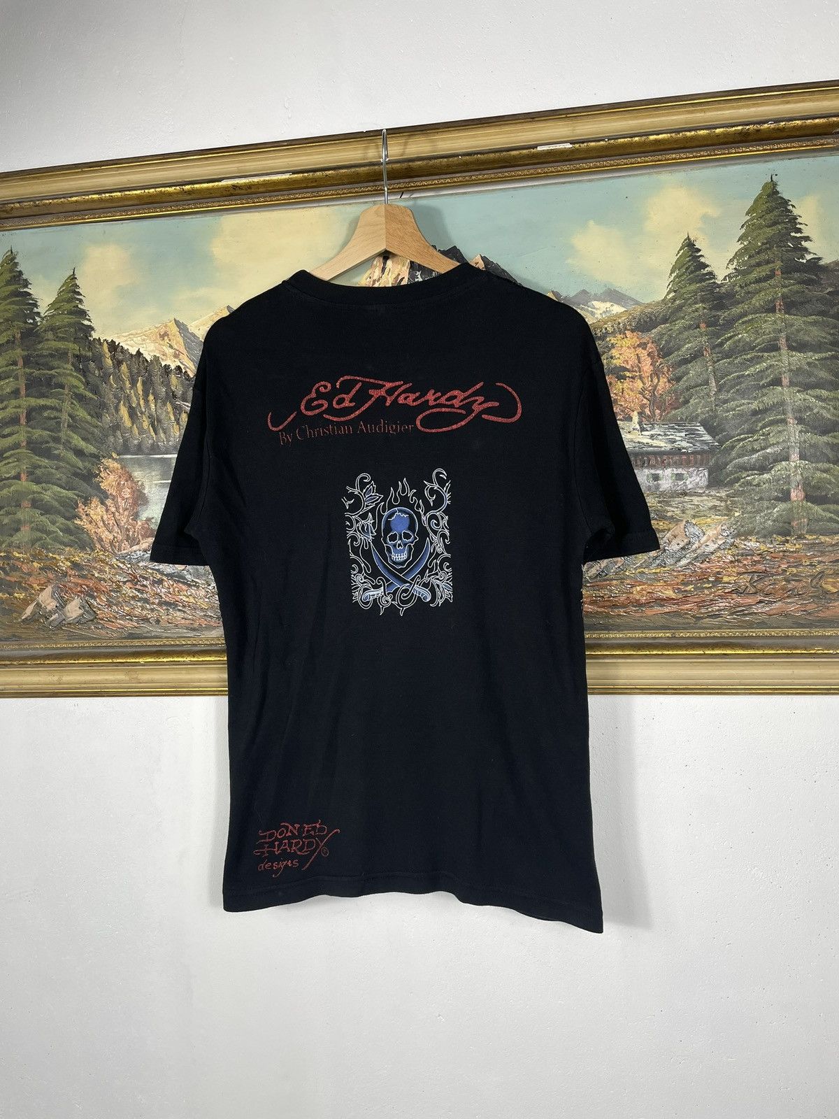 Christian Audigier × Ed Hardy × Vintage Ed Hardy Retro 00s Tees Short Sleeve Affliction Grunge Cyber Size S / US 4 / IT 40 - 7 Thumbnail
