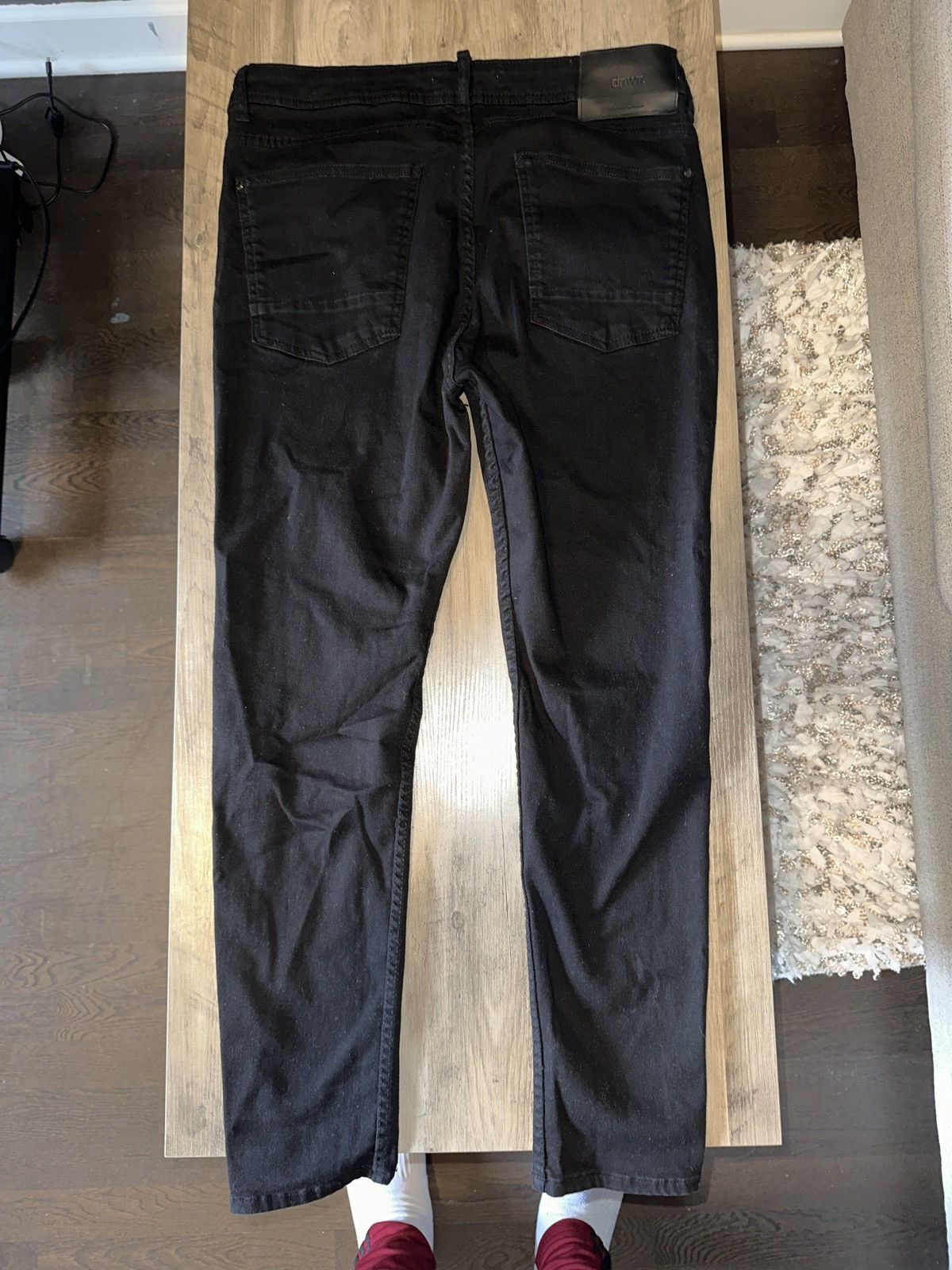 Zara ZARA Black Slim Fit Denim Jeans – Clean Minimal Streetwear Size US 34 / EU 50 - 1 Thumbnail