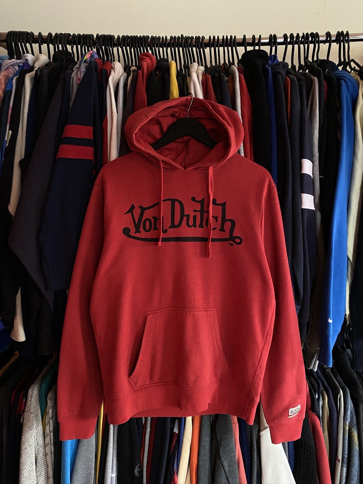 Von Dutch VINTAGE VON DUTCH BIG LOGO HOODIE Y2k Size US L / EU 52-54 / 3 - 1 Thumbnail