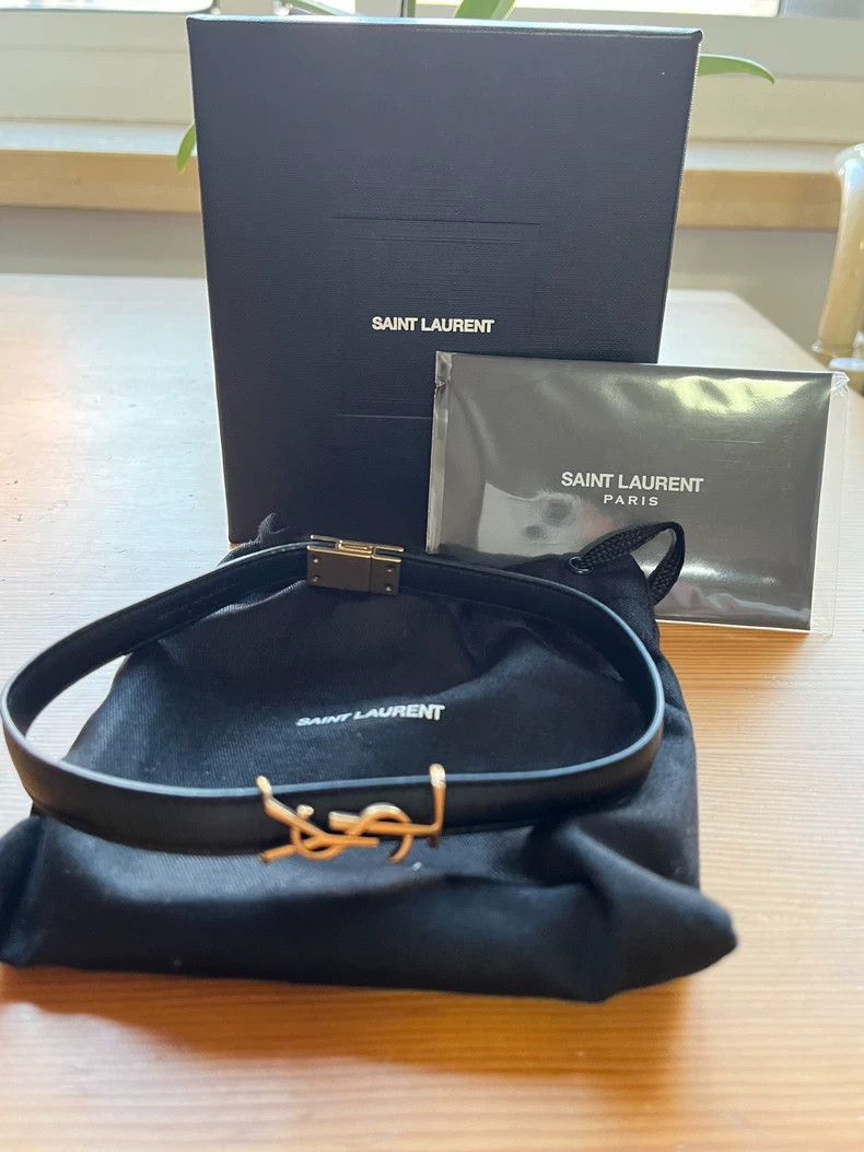 Saint Laurent Paris Saint Laurent Paris Leather double wrap bracelet Size ONE SIZE - 3 Thumbnail