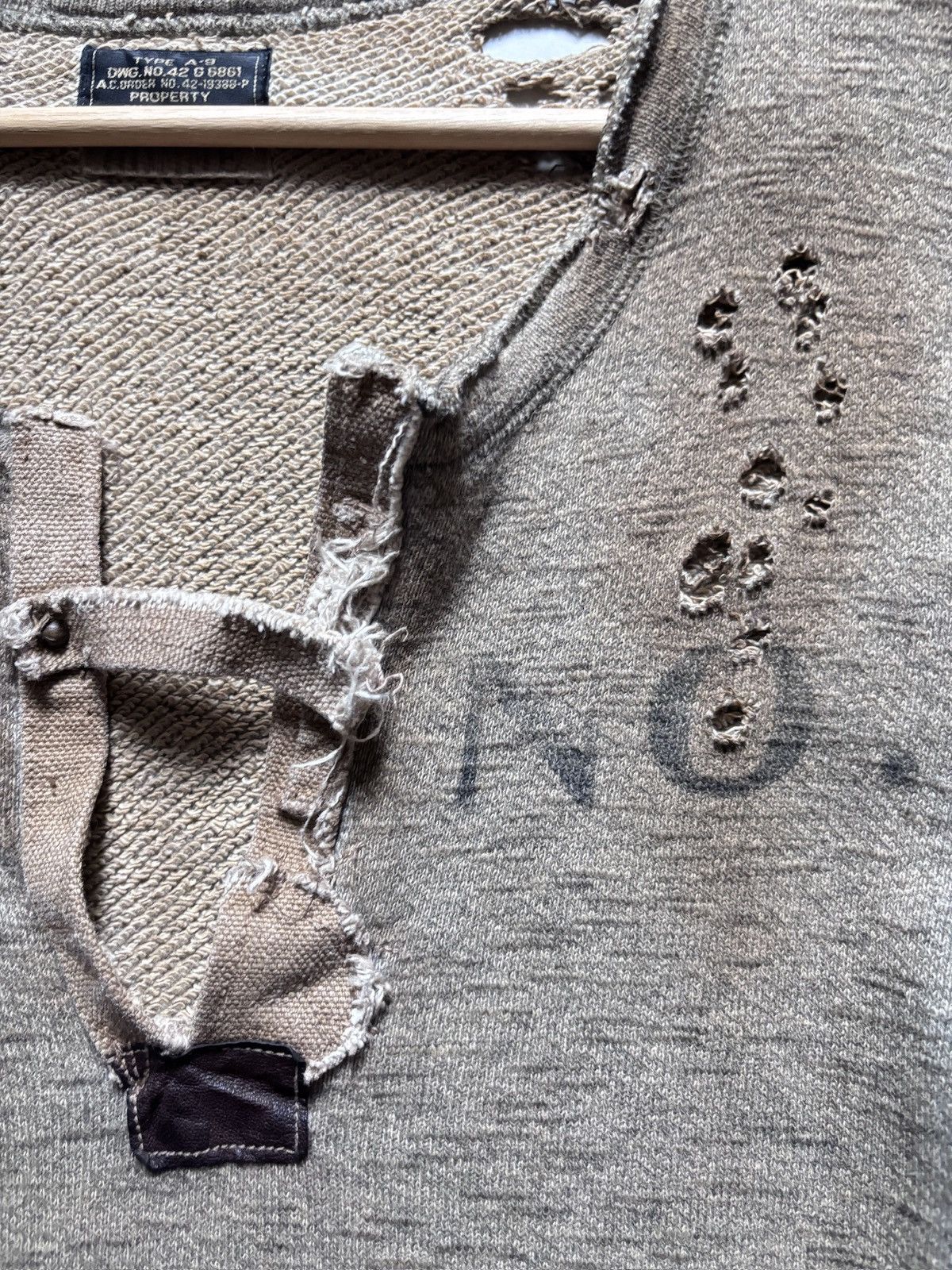 14th Addiction × John Galliano × Share Spirit Homme Share Spirit Homme Faded Boxy Sweater Size US M / EU 48-50 / 2 - 7 Thumbnail
