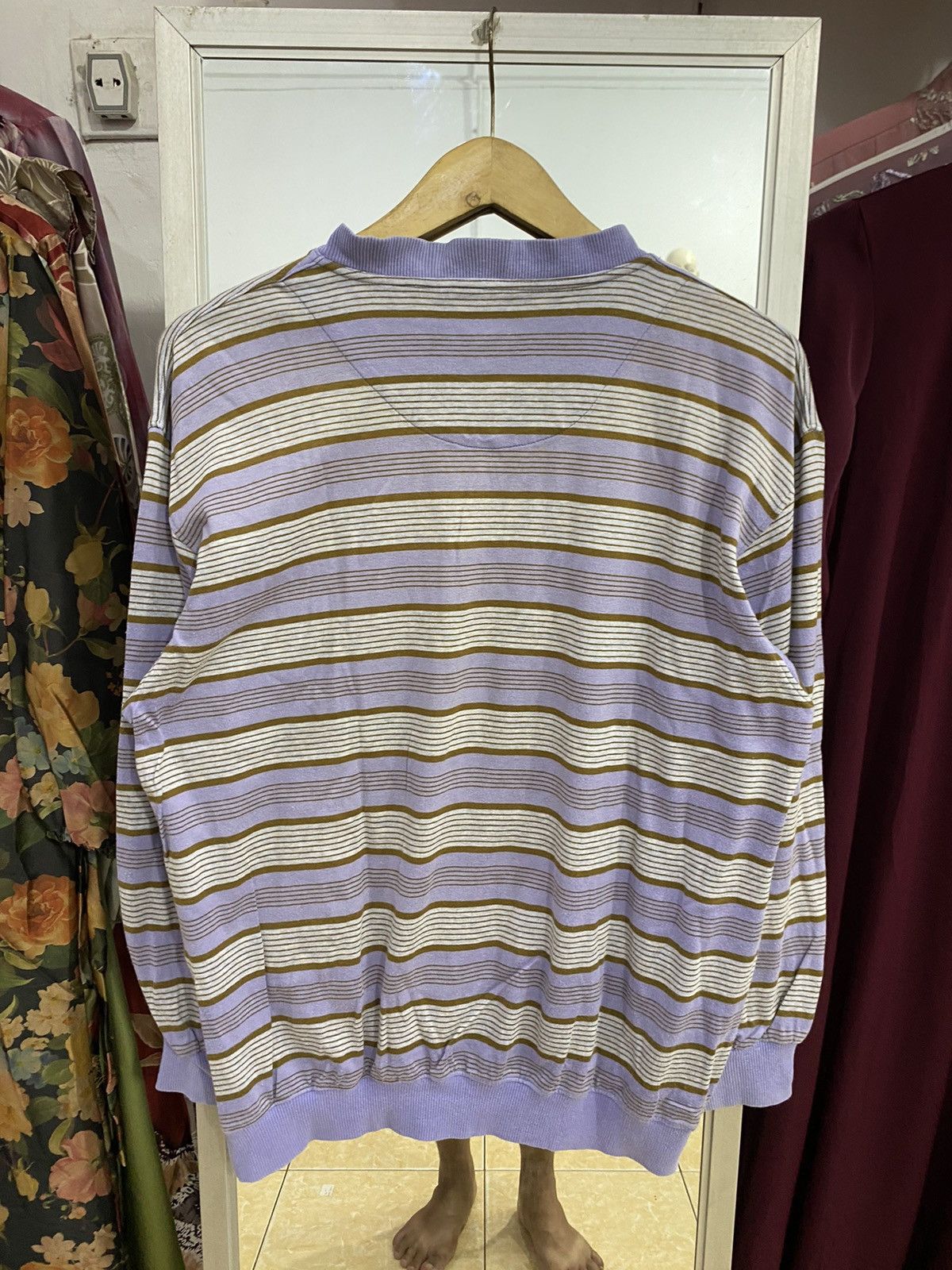 Celine Vintage Ceine Paris Stripes Longsleeve Size US M / EU 48-50 / 2 - 8 Thumbnail