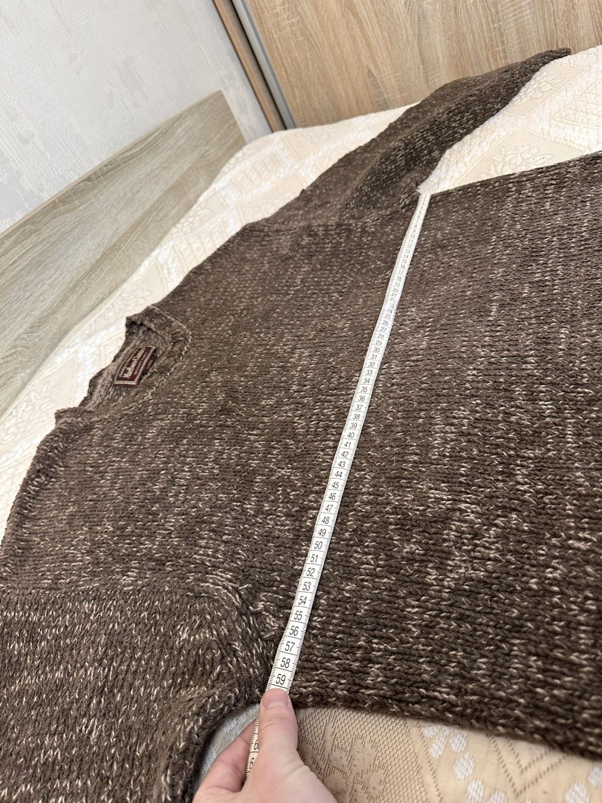 Marlboro Classics 🔥 Marlboro Classics Knit Sweater Pullover Wool Cotton Brown Size US L / EU 52-54 / 3 - 10 Thumbnail