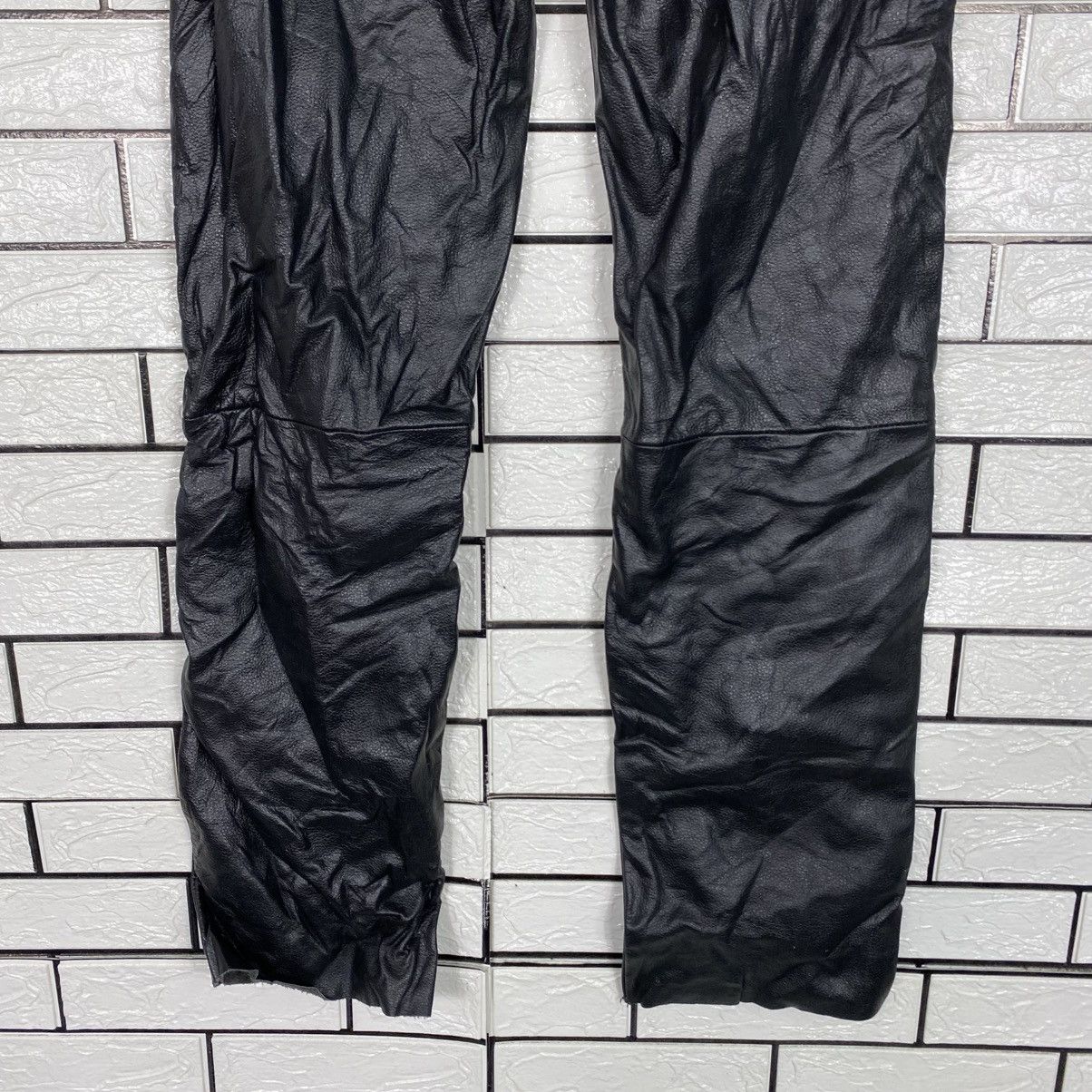 Japanese Brand Vintage Racing Genuine Leather Pants 501 Issey Miyake Size US 30 / EU 46 - 13 Thumbnail