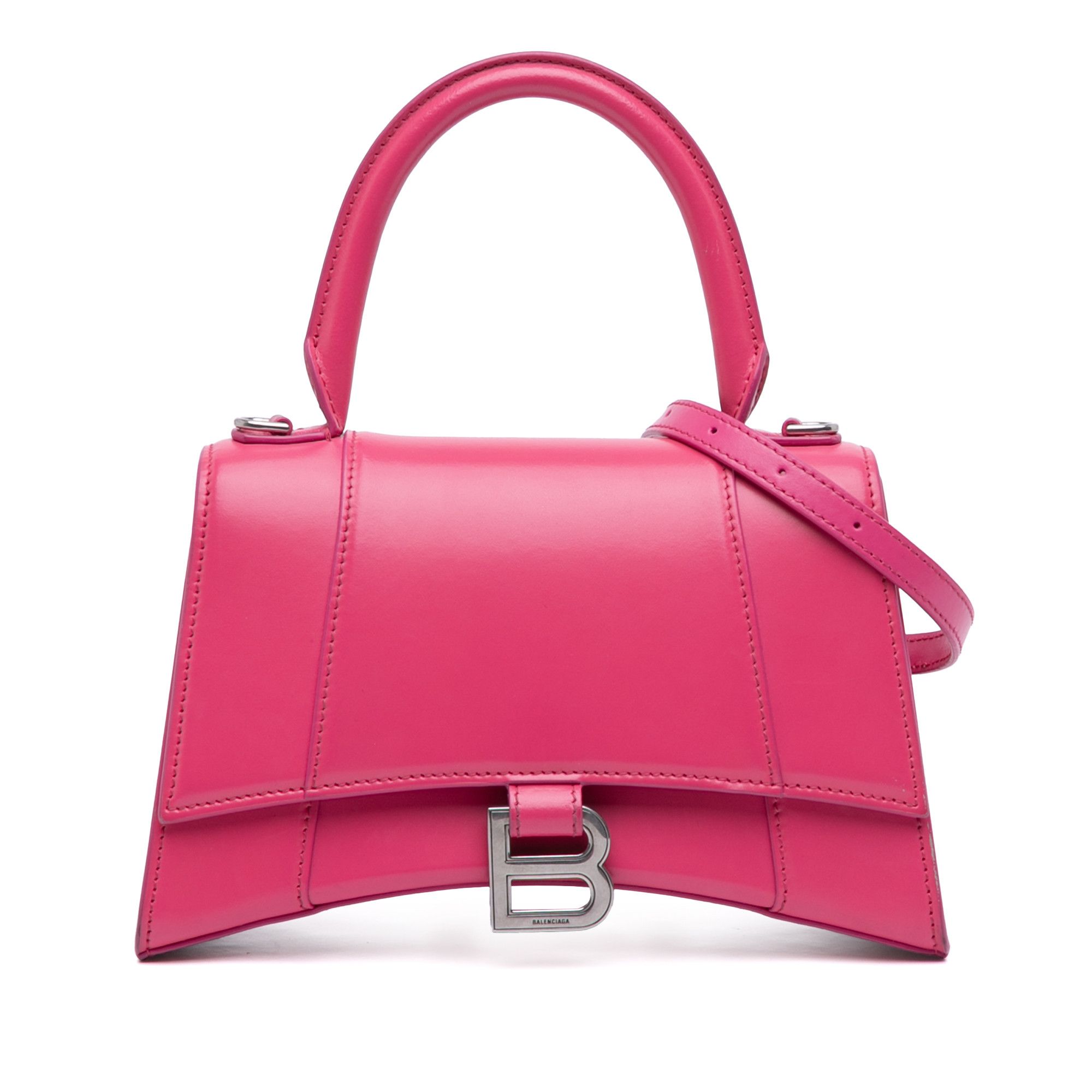 Balenciaga Balenciaga Small Shiny Box Calfskin Hourglass Satchel Size ONE SIZE - 1 Thumbnail