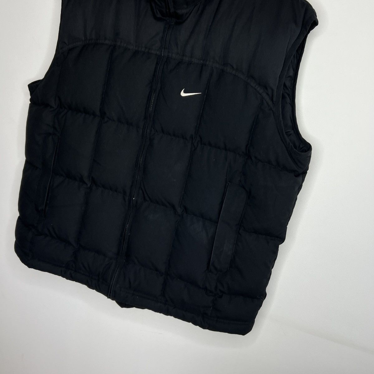 Nike × Vintage Vintage Nike goose down puffer vest back swoosh logo Y2K Size US L / EU 52-54 / 3 - 2 Thumbnail