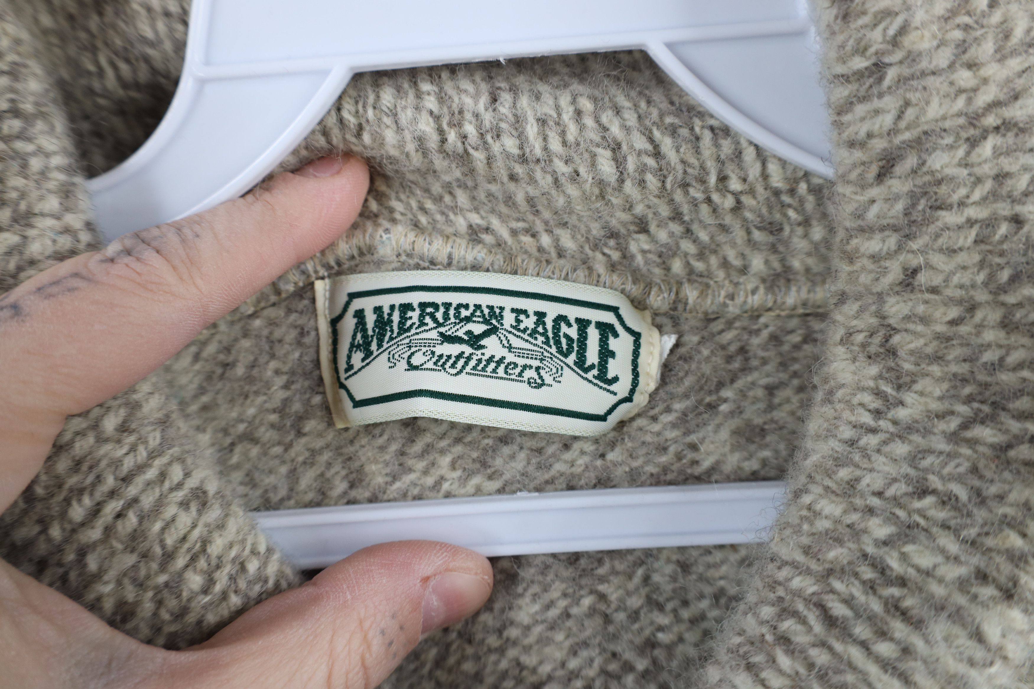 American Eagle Outfitters × Vintage Vintage 90s American Eagle Outfitters Knit Shawl Sweater USA Size US M / EU 48-50 / 2 - 10 Thumbnail