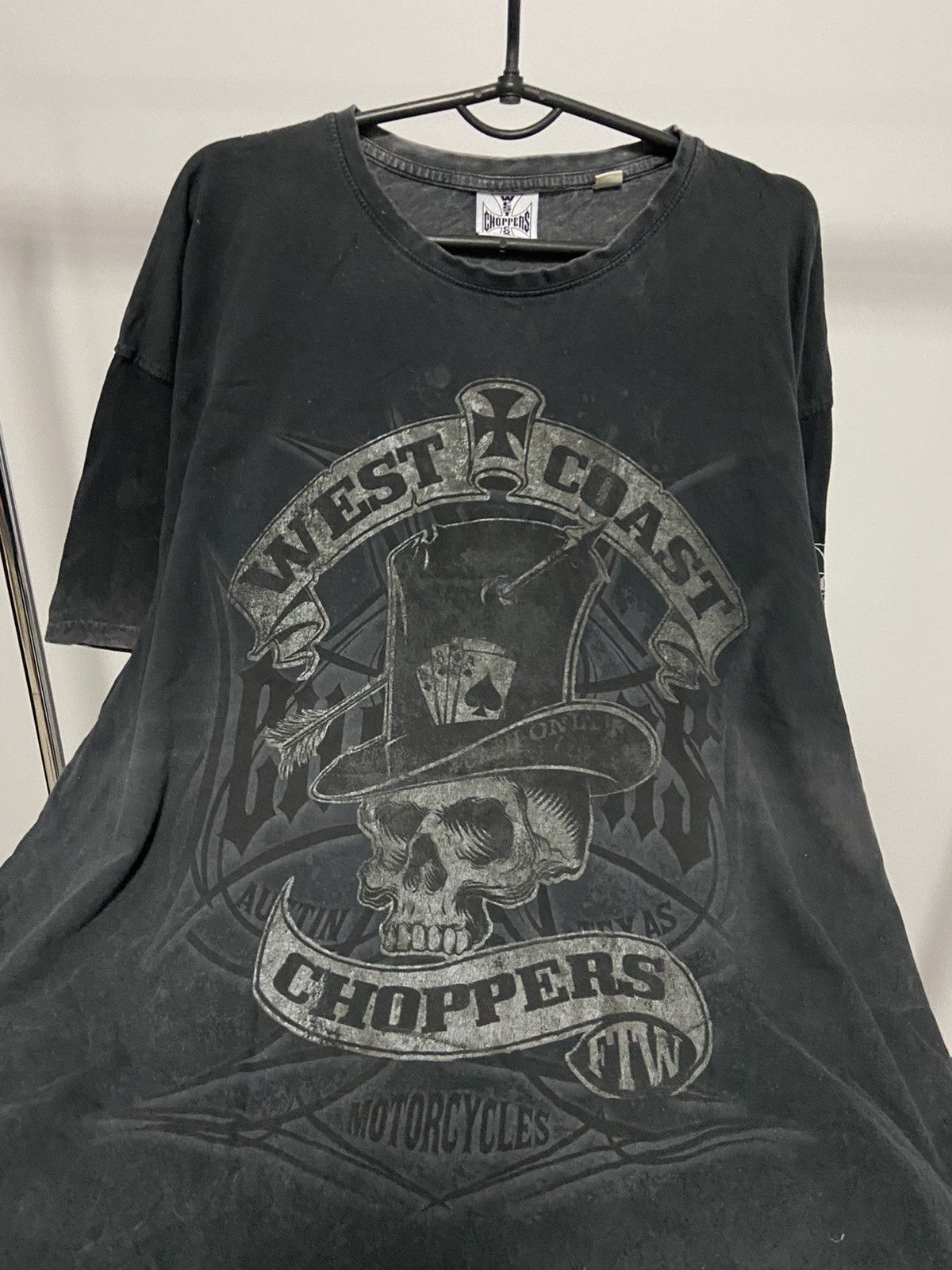 Vintage × West Coast Choppers Choppers Big Logo T Shirt Vintage skull moto biker Size US XXL / EU 58 / 5 - 8 Thumbnail