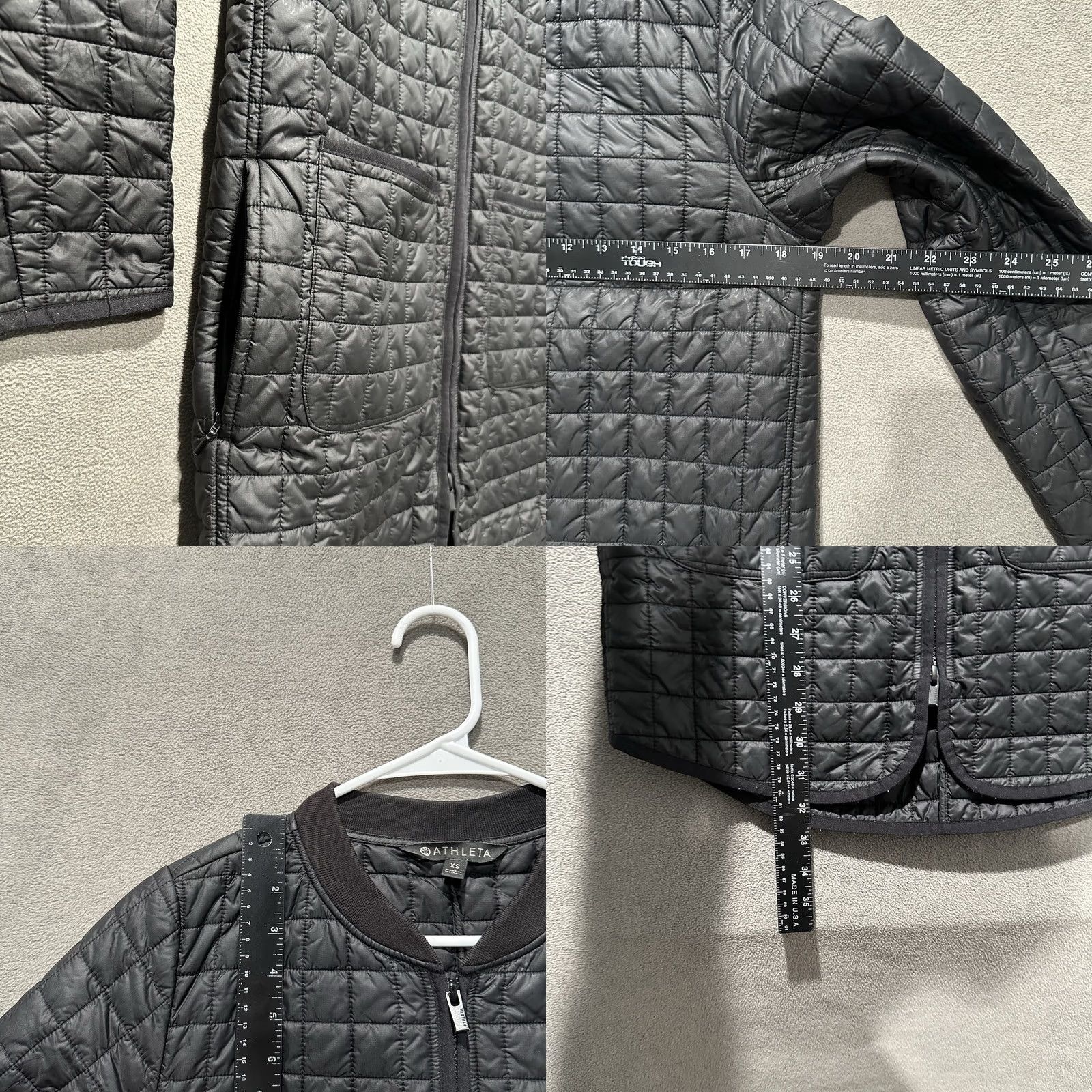 Athleta Athleta Grandview Primaloft Shell Jacket Womens XS Black Nylon Wind-Resistant Mediumweight Softshell Zip Front Size XS / US 0-2 / IT 36-38 - 8 Thumbnail