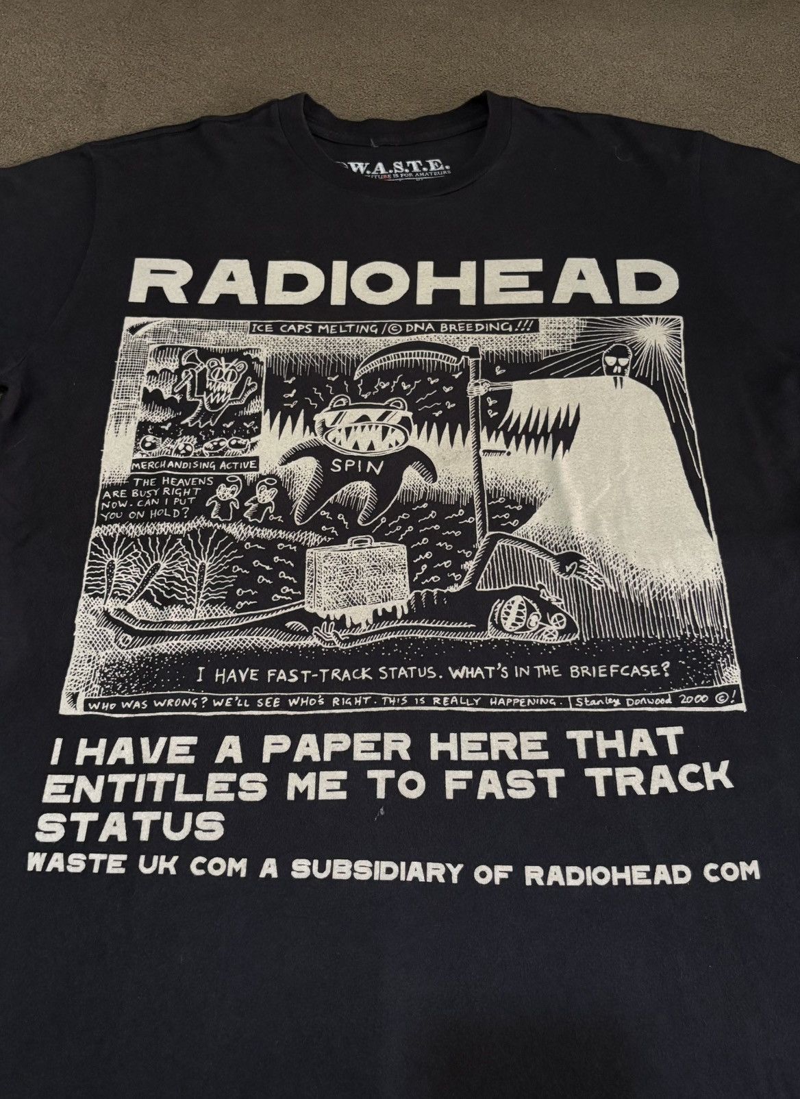 Band Tees Radiohead Shirt Vtg Y2K oasis the stone roses Size US M / EU 48-50 / 2 - 3 Thumbnail