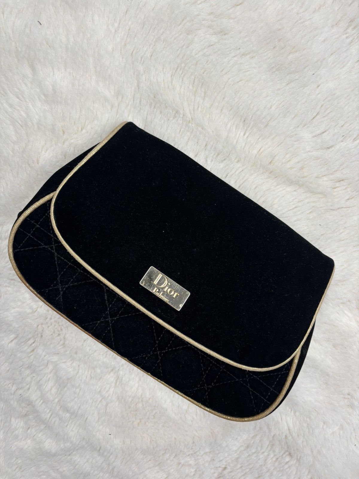 Christian Dior Monsieur × Dior × Vintage Christian Dior Parfums Vintage Velvet Small Bag Luxury Size ONE SIZE - 2 Thumbnail