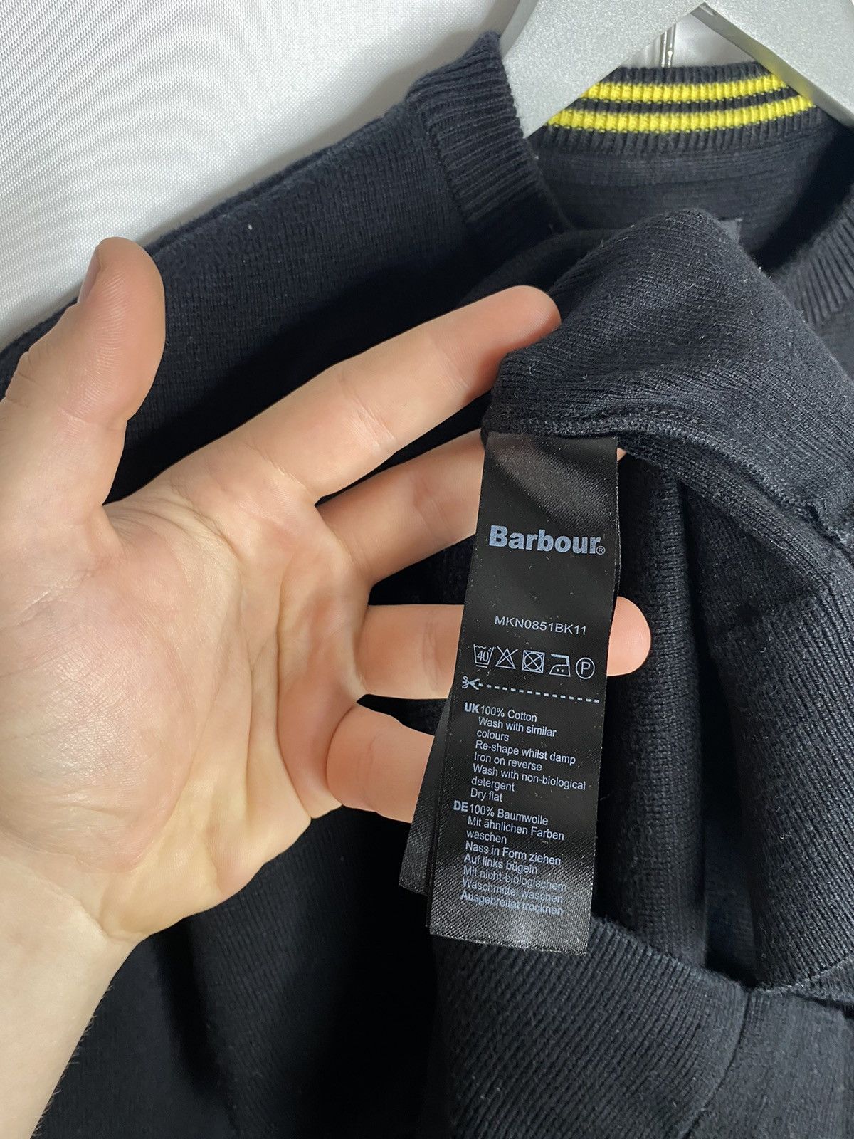 Barbour × Designer × Vintage 🔥Barbour International Sweater Jumper Pullover Black🔥 Size US M / EU 48-50 / 2 - 7 Thumbnail