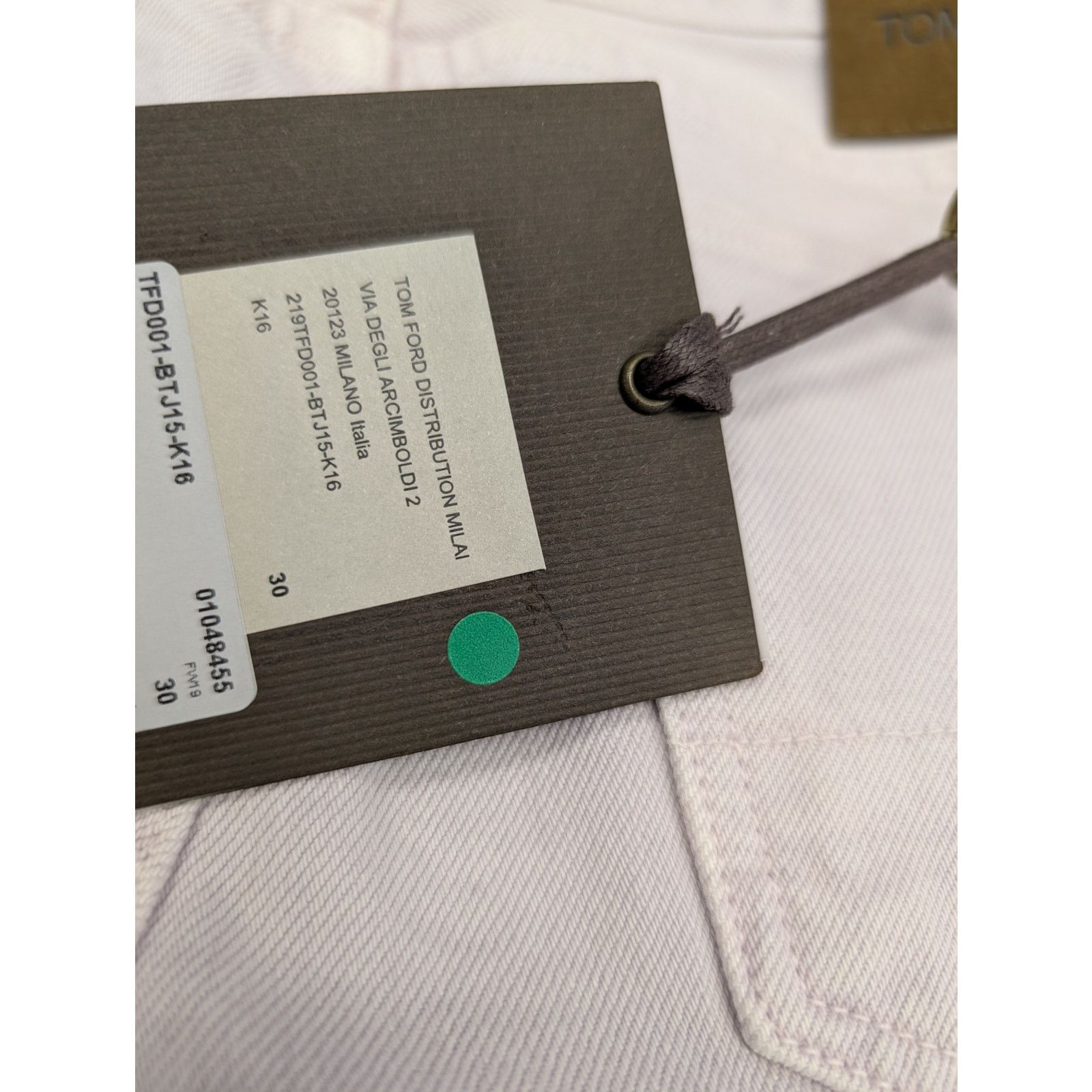 Tom Ford o1rshd1 Slim Denim Jeans in Dirty White Size US 30 / EU 46 - 24 Thumbnail