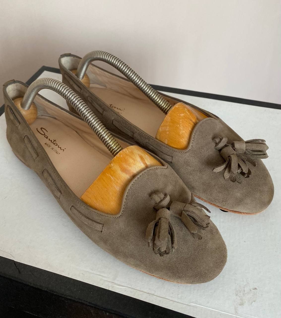 Santoni Santoni Goodyear Flats Ballet Women Shoes Brown Size US 5.5 / IT 35.5 - 1 Thumbnail