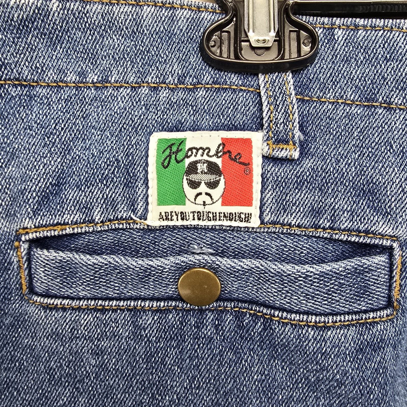 Other Vintage Hombre Denim Shorts 38 (Fits 42x15) Blue Y2K Chicano Size US 42 / EU 58 - 7 Thumbnail
