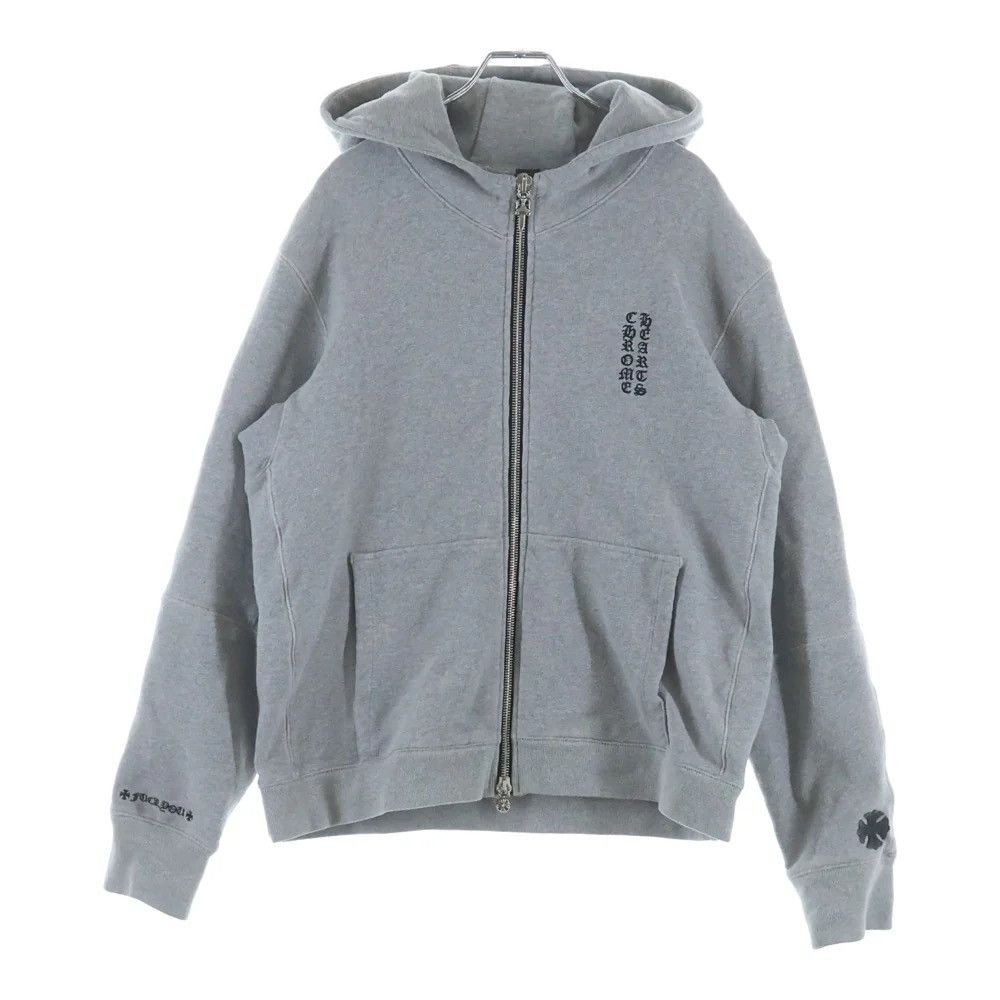 Chrome Hearts Chrome Hearts GRP Y NOT Leather Patchwork Zip-Up